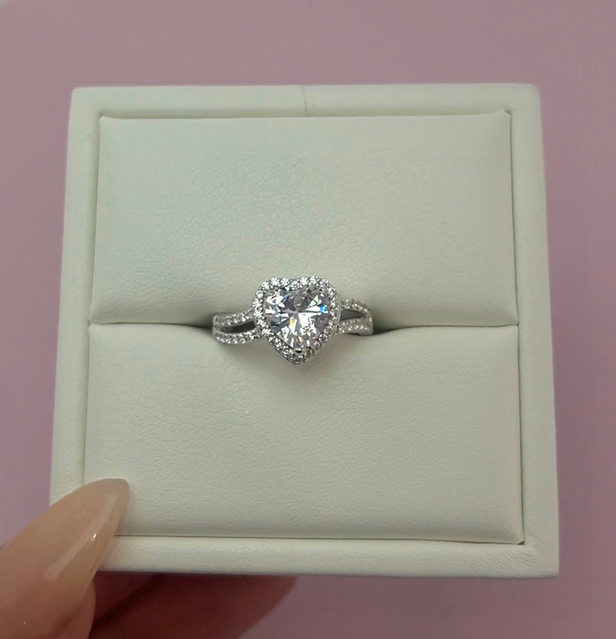 925 Silver Women’s Heart Ring