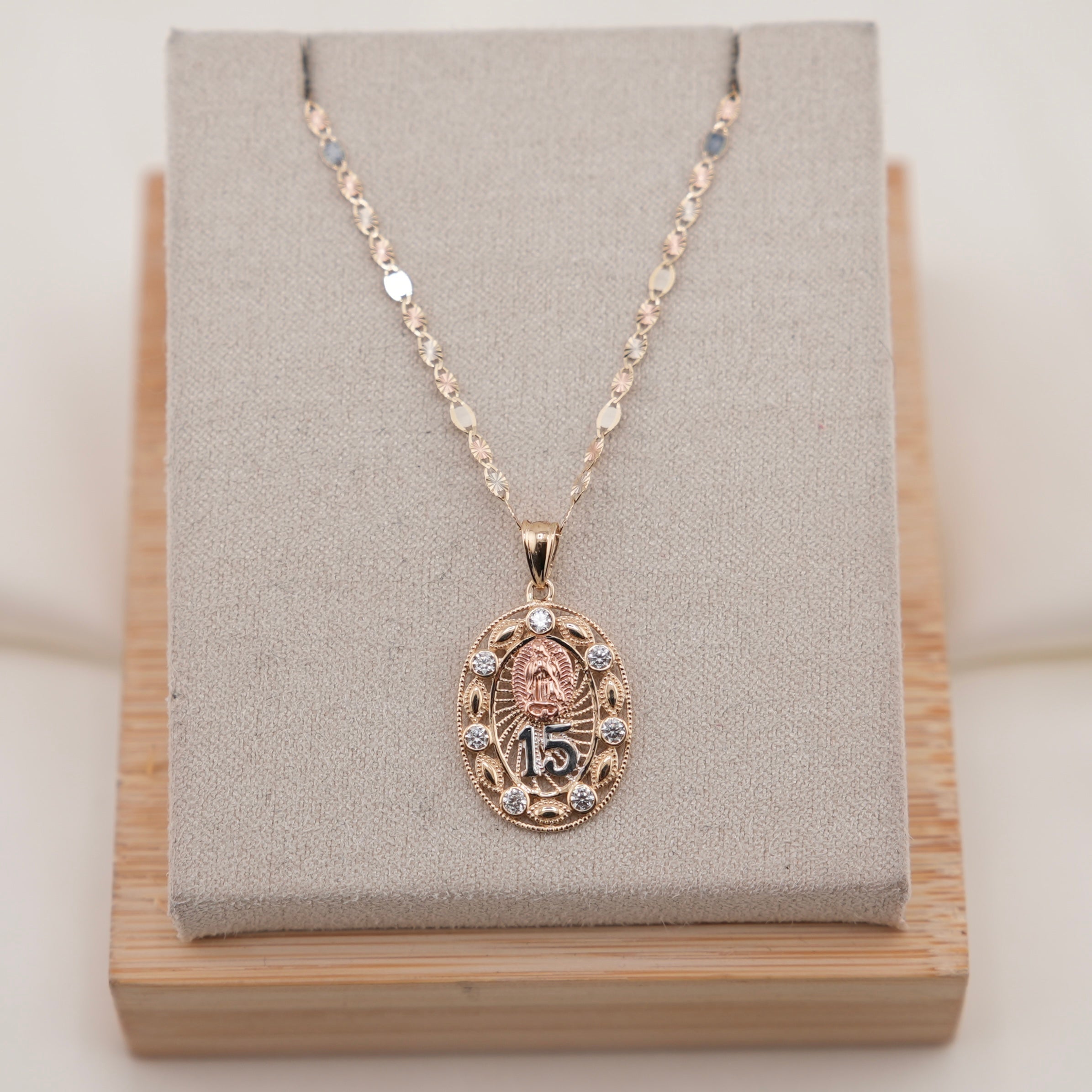 14k Gold Quinceañera Chain Set