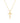 14k Gold Cross Chain Set . PT-