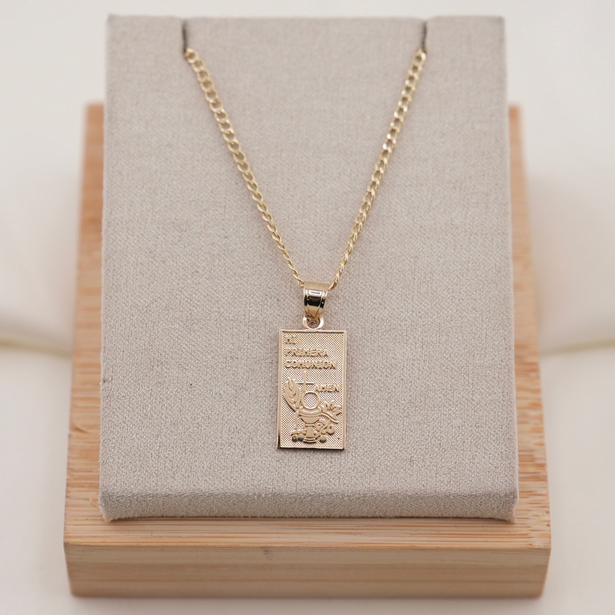 14k Gold Primera Comunión Chain Set