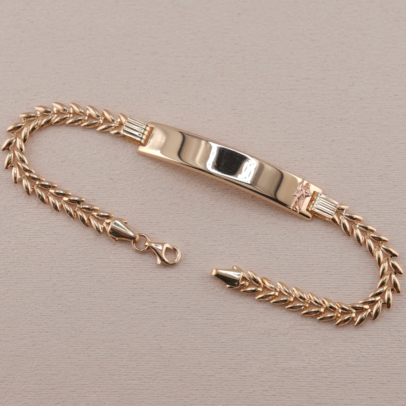 14k Gold Women’s San Judas ID Bracelet