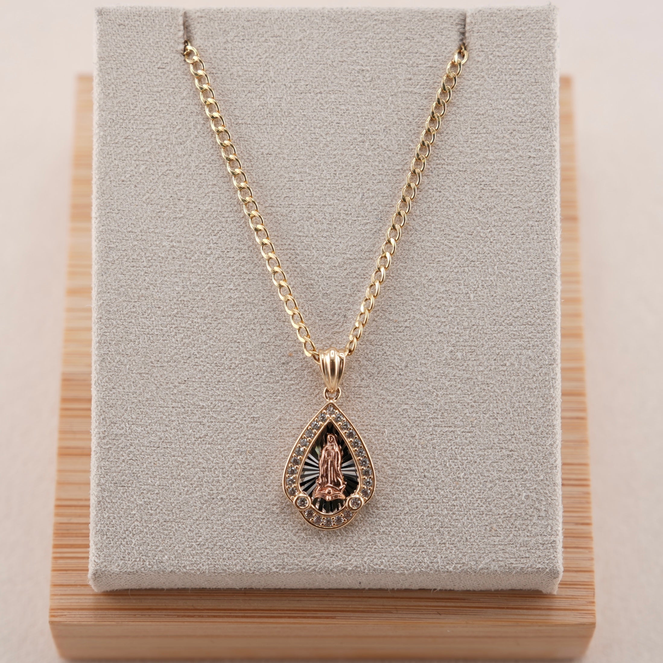 14k Gold Virgencita Chain Set