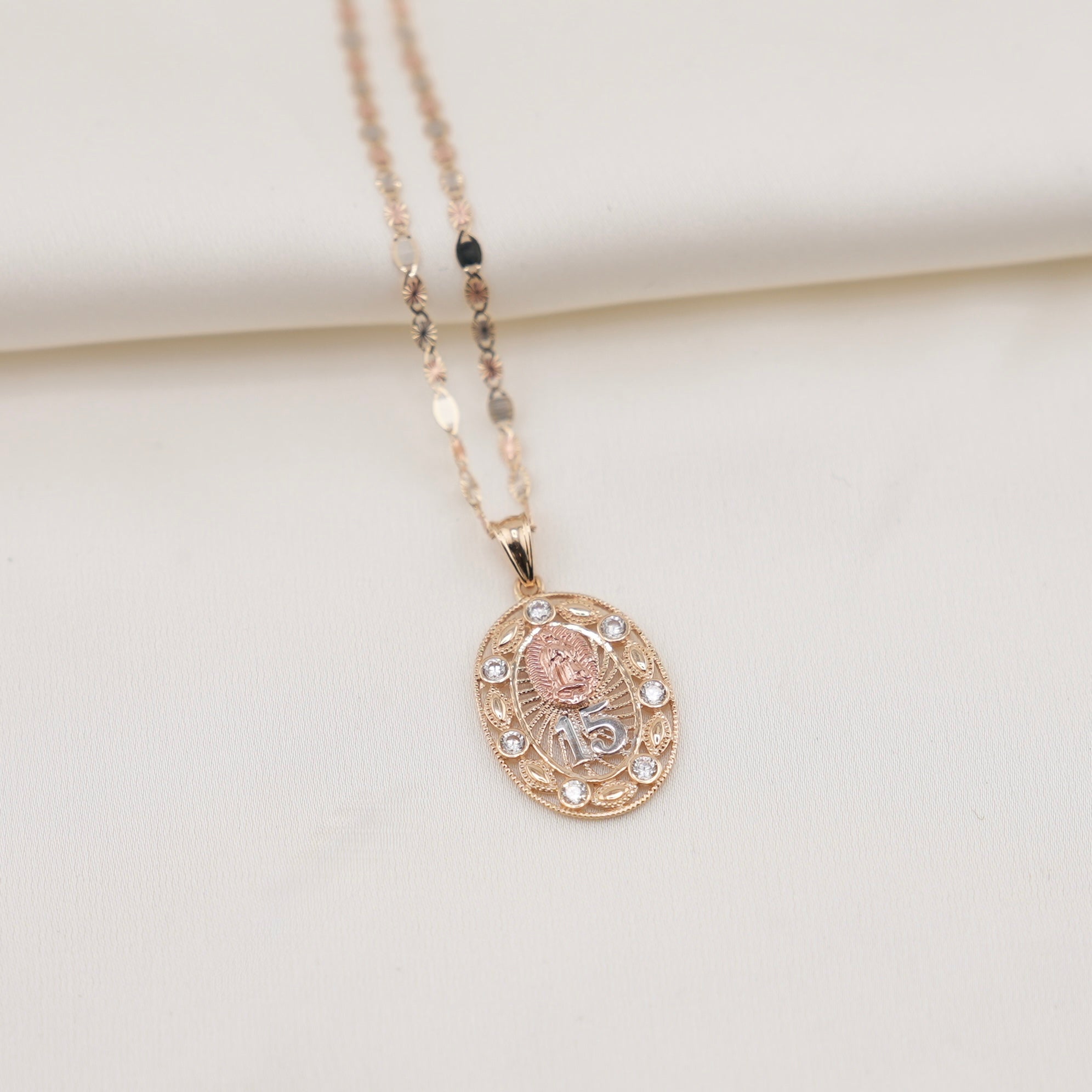 14k Gold Quinceañera Chain Set