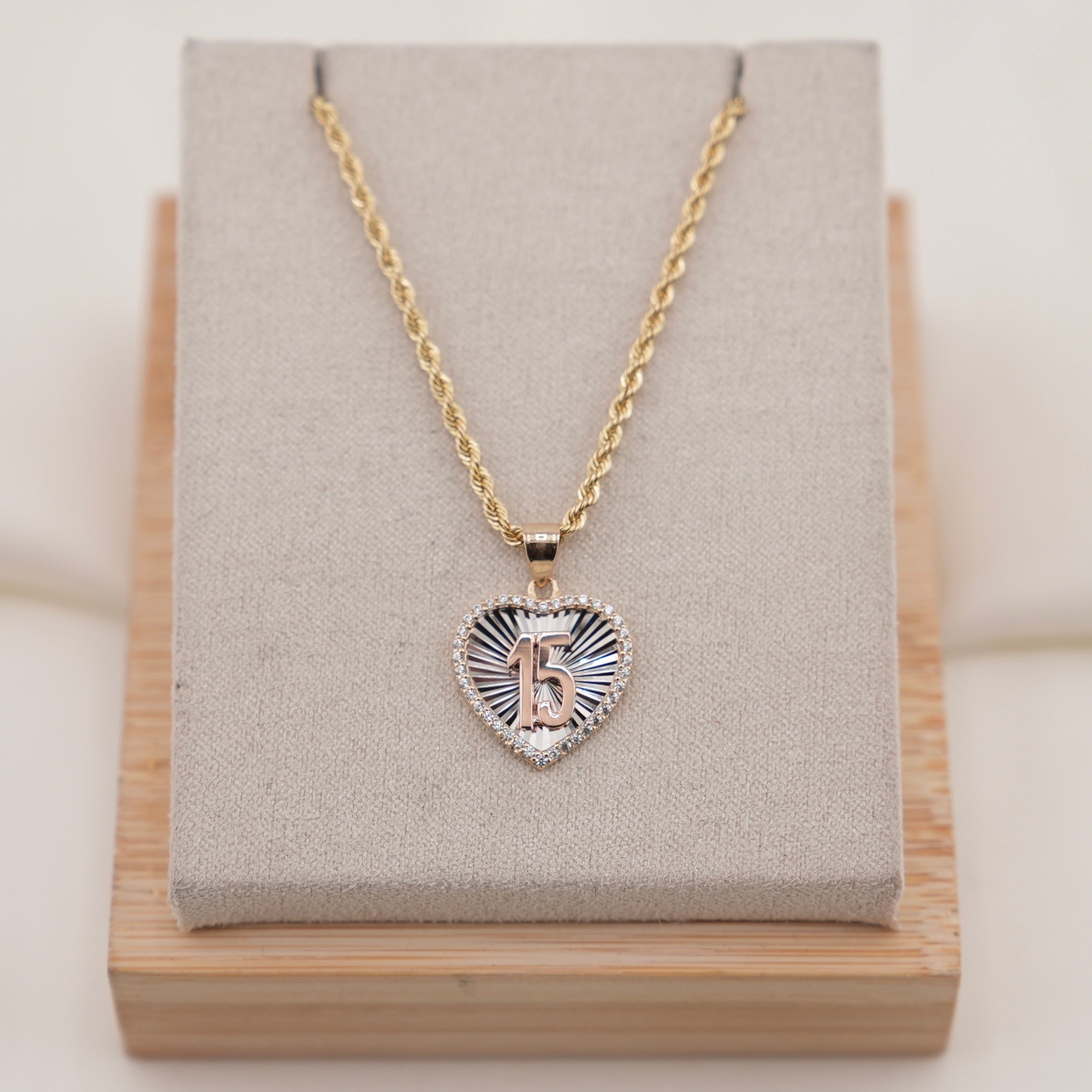 14k Gold Quinceañera Chain Set