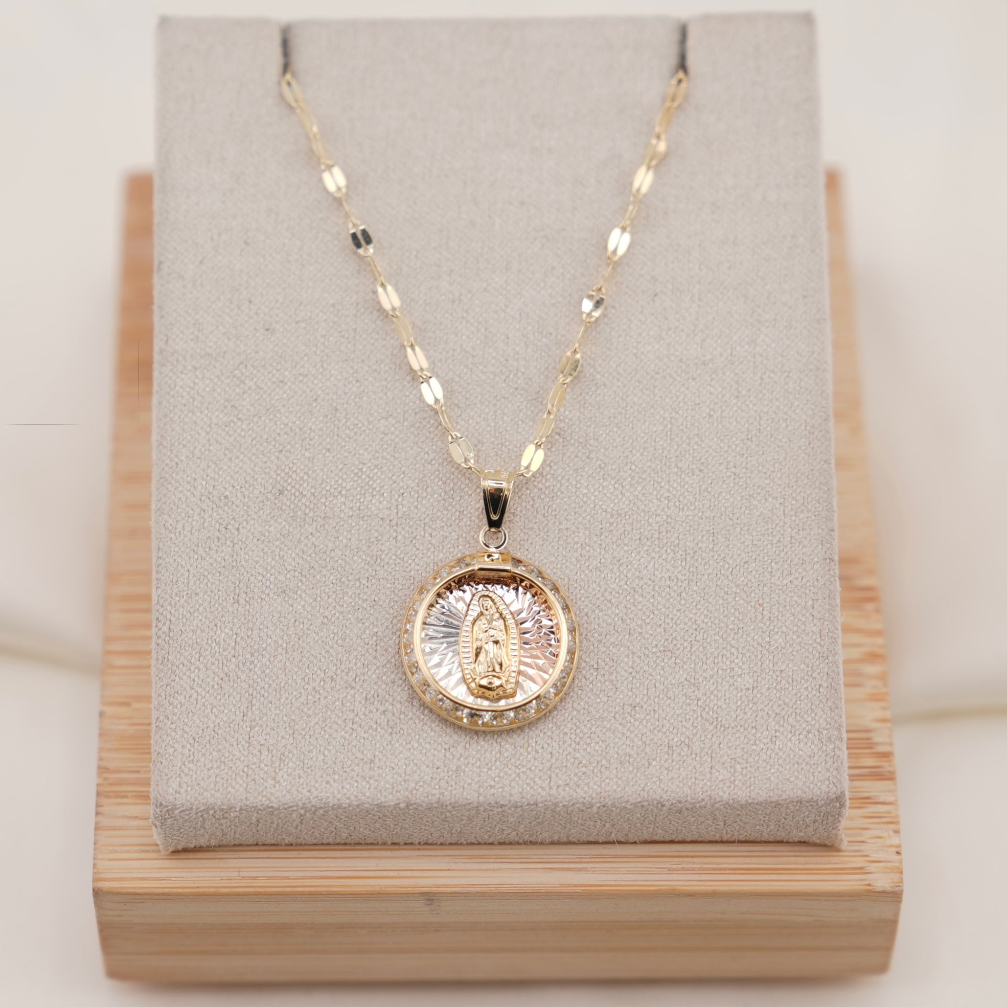 14k Gold Virgencita Chain Set