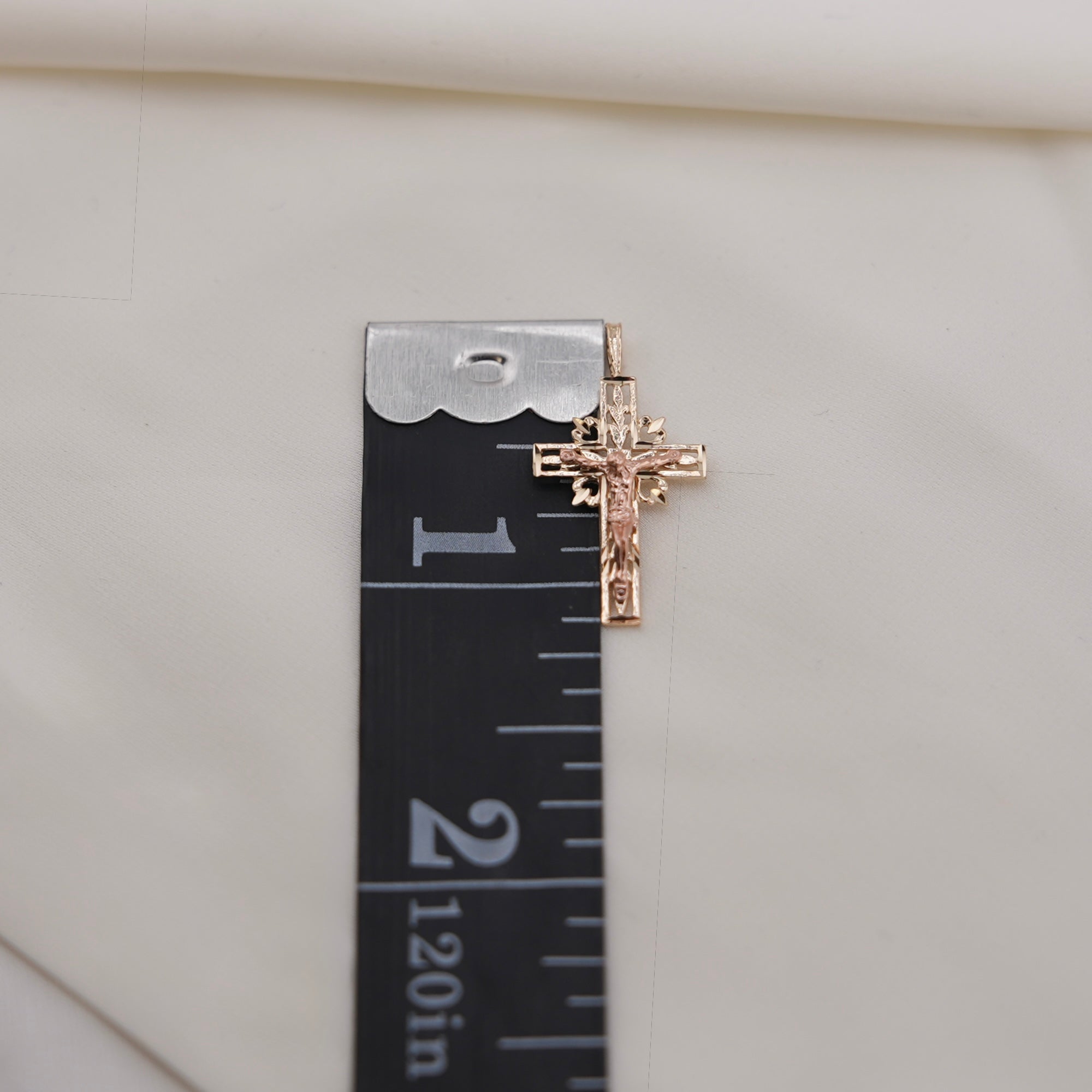 14k Gold Cross Chain Set