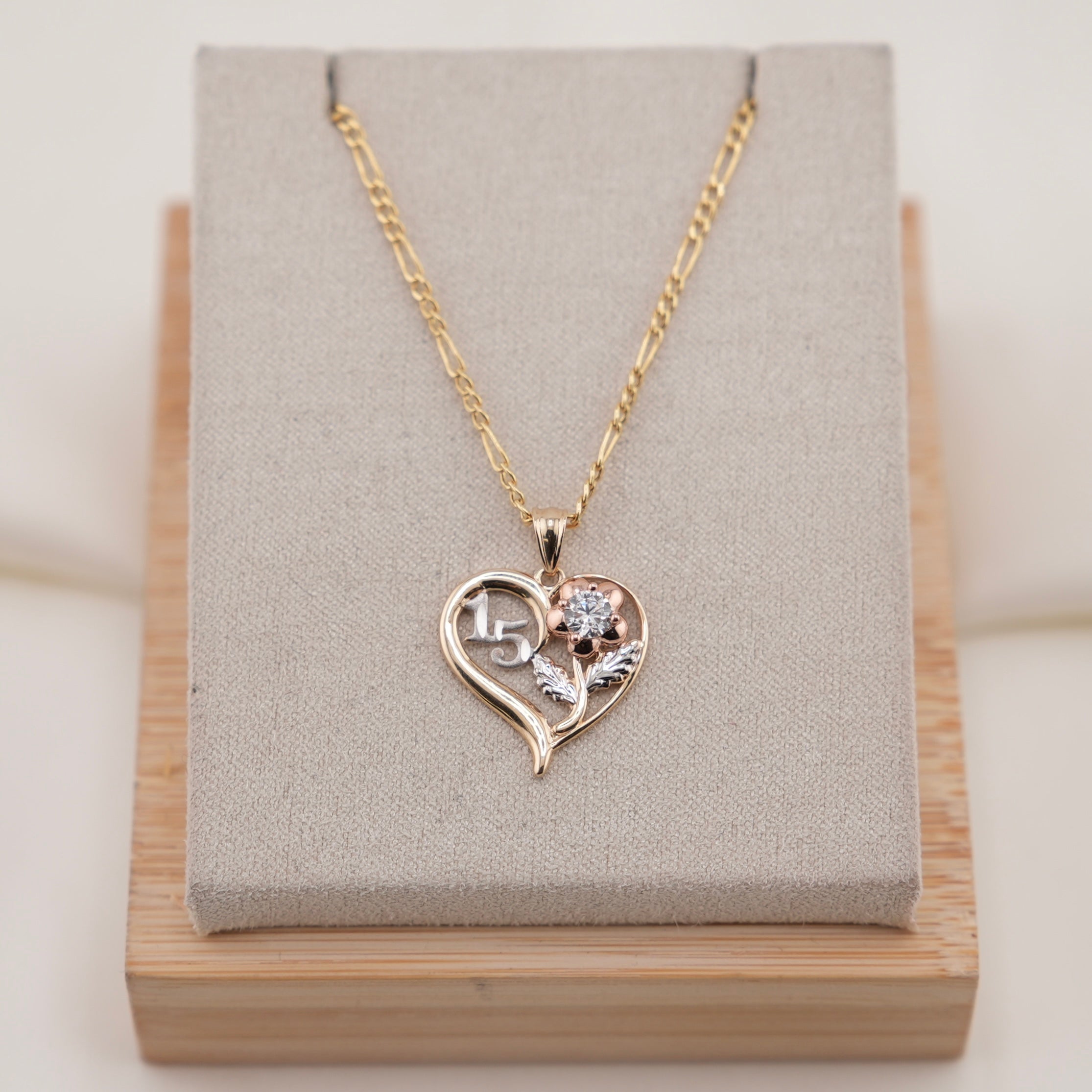 14k Gold Quinceañera Chain Set