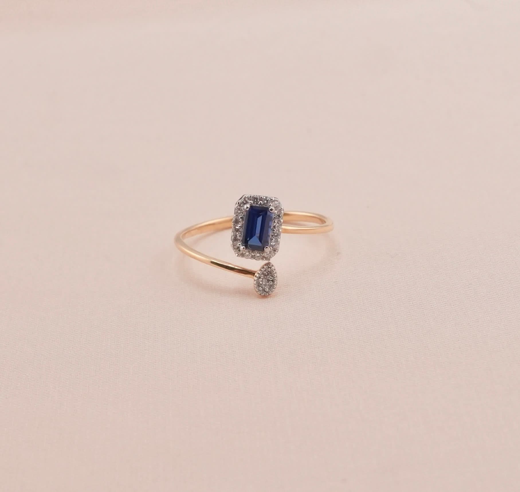 14k Gold Birthstone Ring. 023