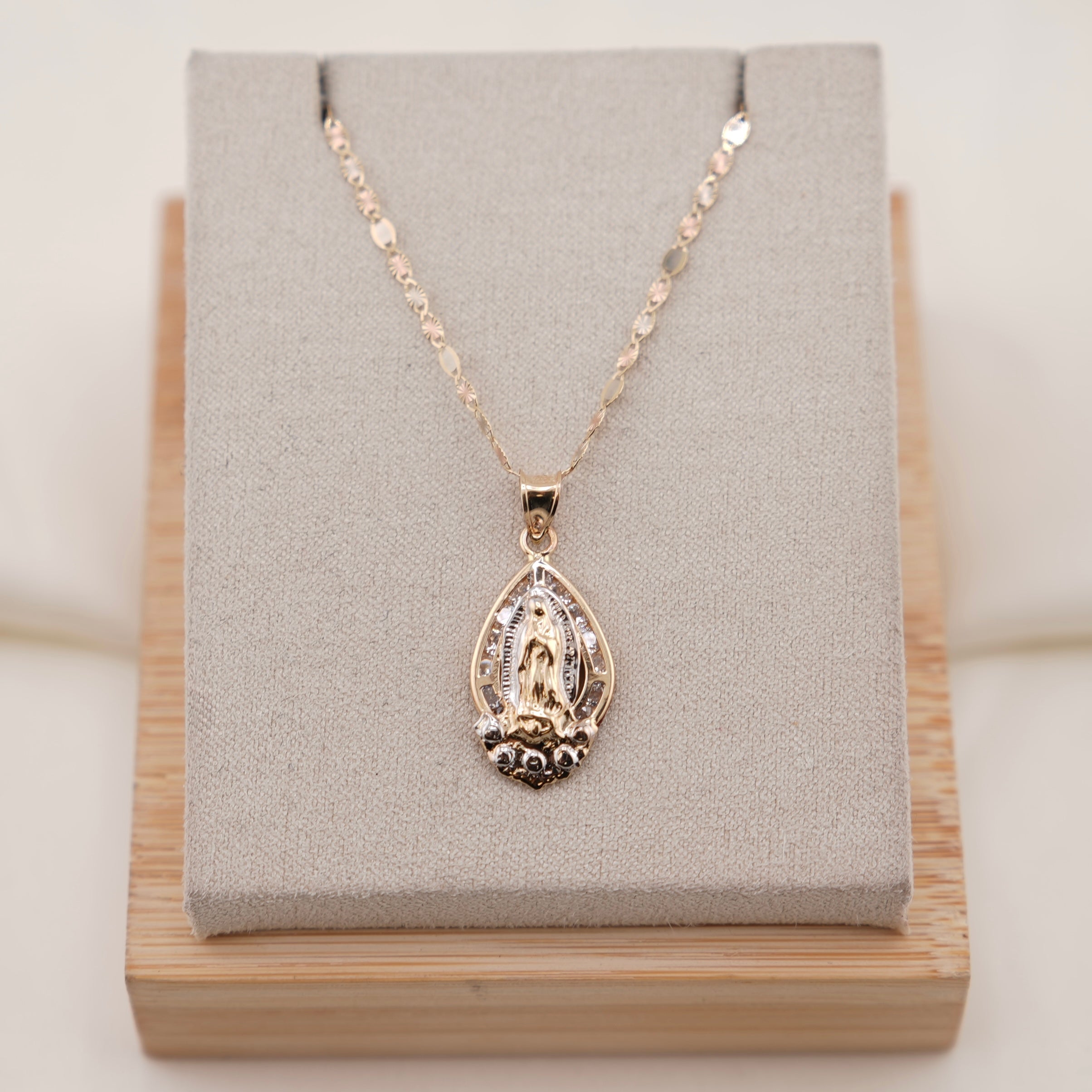 14k Gold Virgencita Chain Set