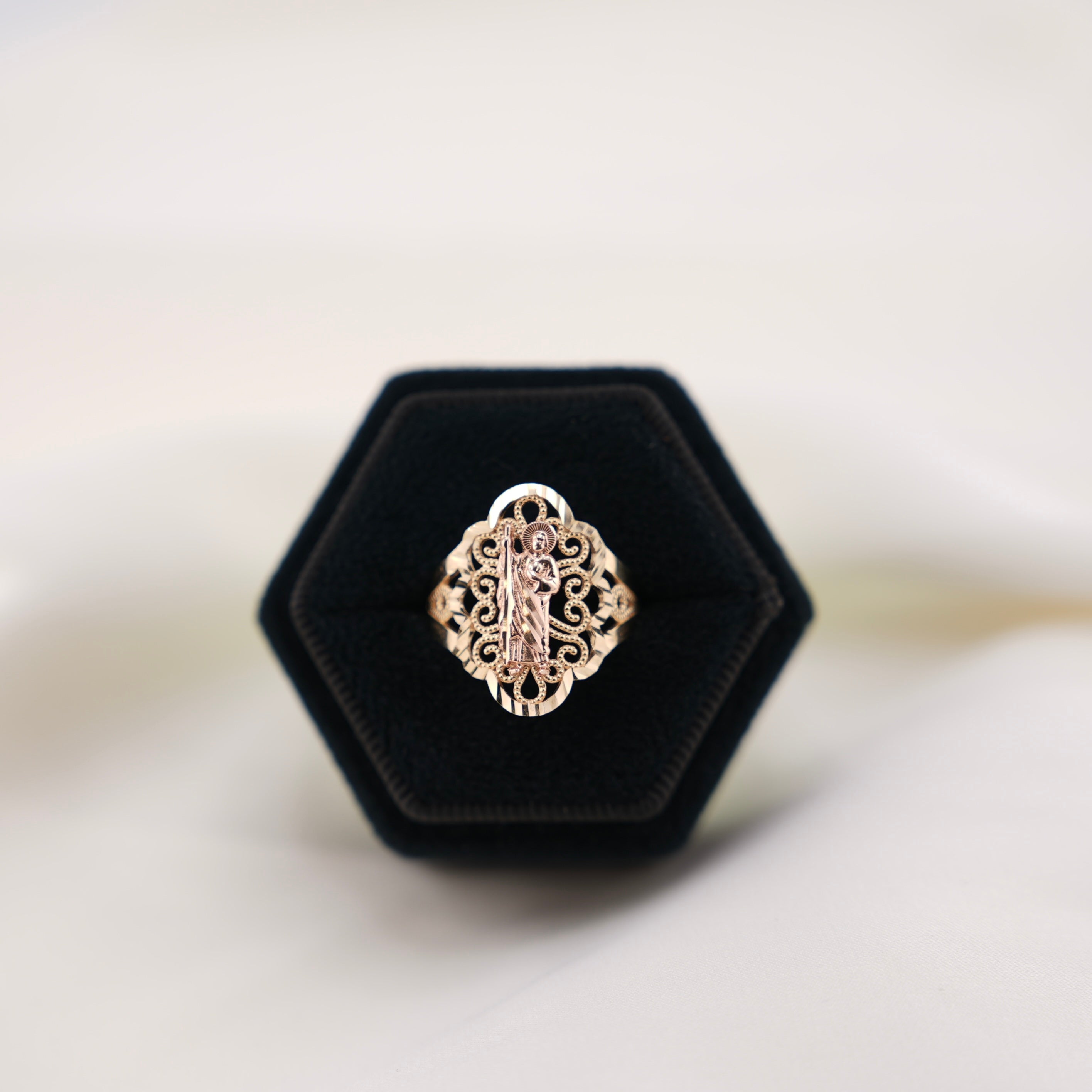 14k Gold San Judas Ring