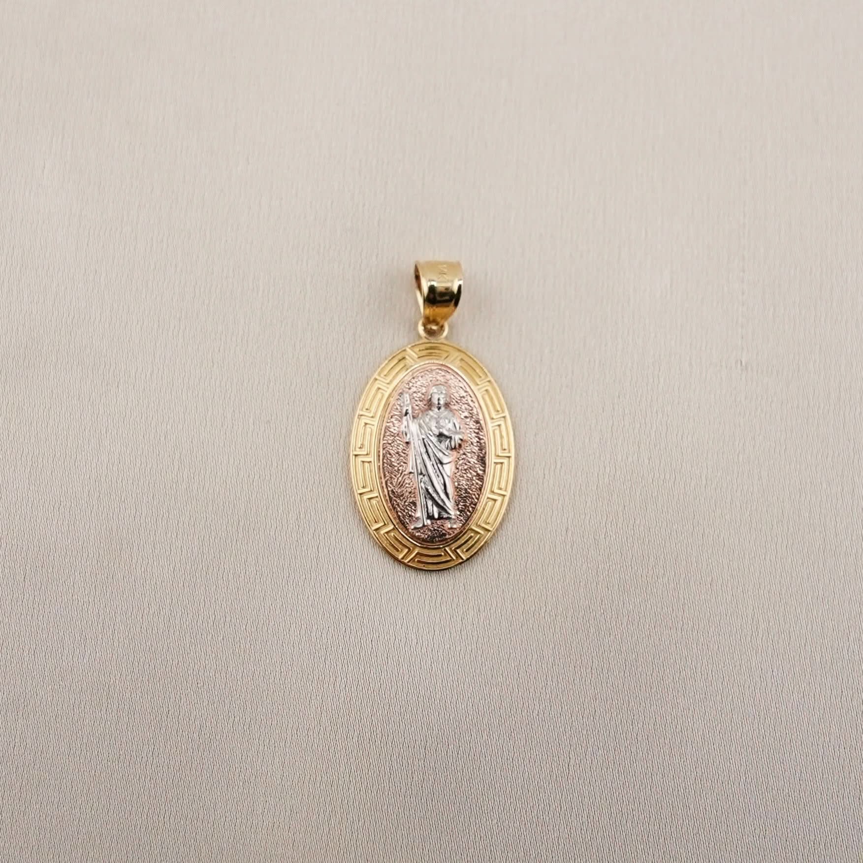 14k Gold San Judas Pendant