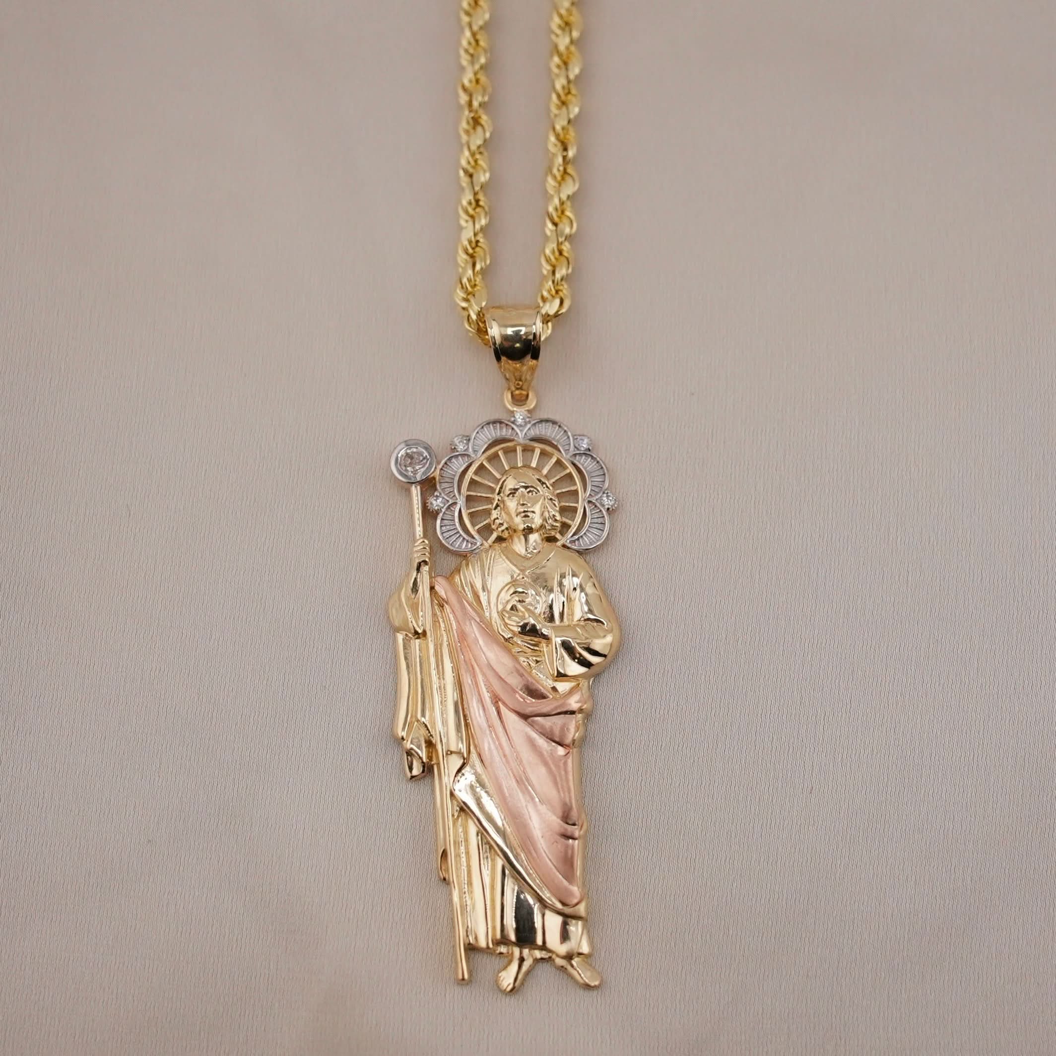 14k Gold Large San Judas