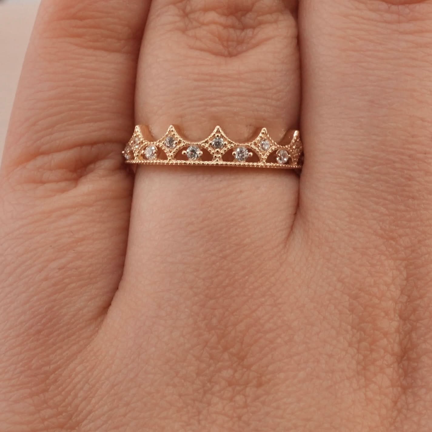 14K Gold Crown Women’s Ring
