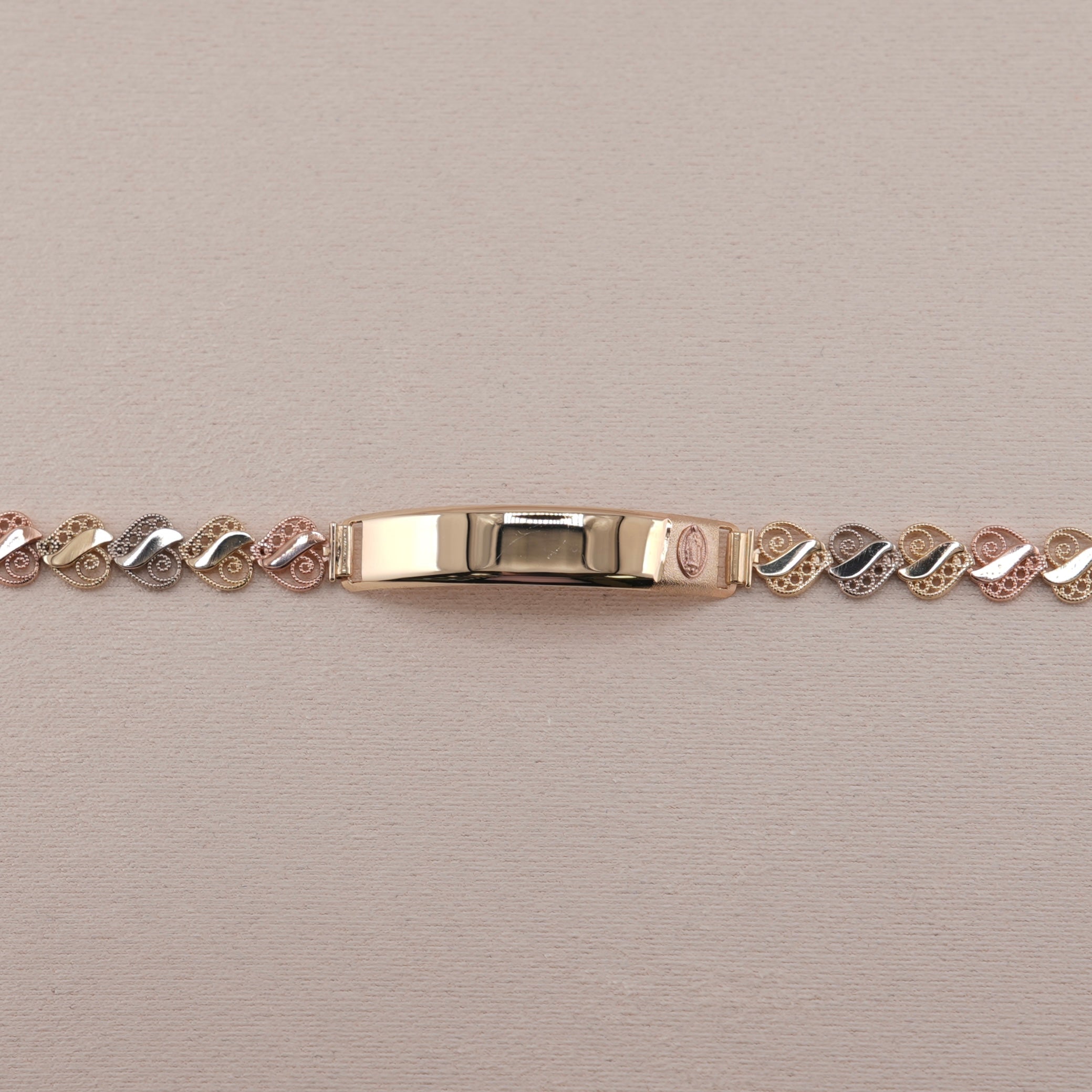 14k Gold Women’s Virgencita ID Bracelet
