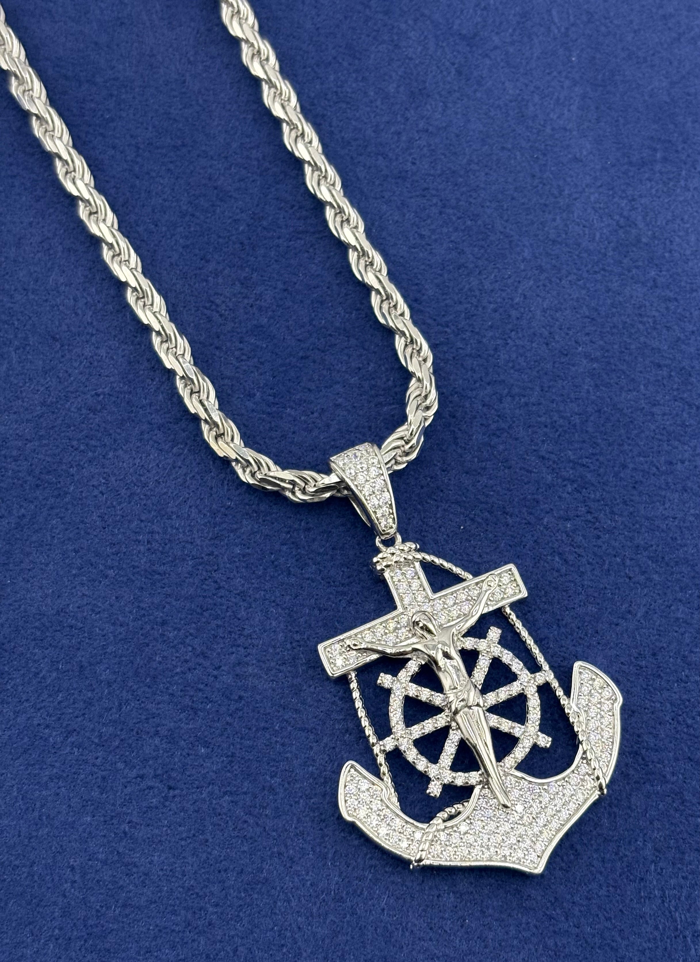 Silver 925 Anchor Chain Set