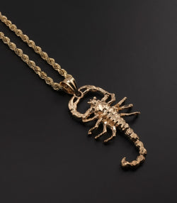 14K Gold Scorpion Chain Set