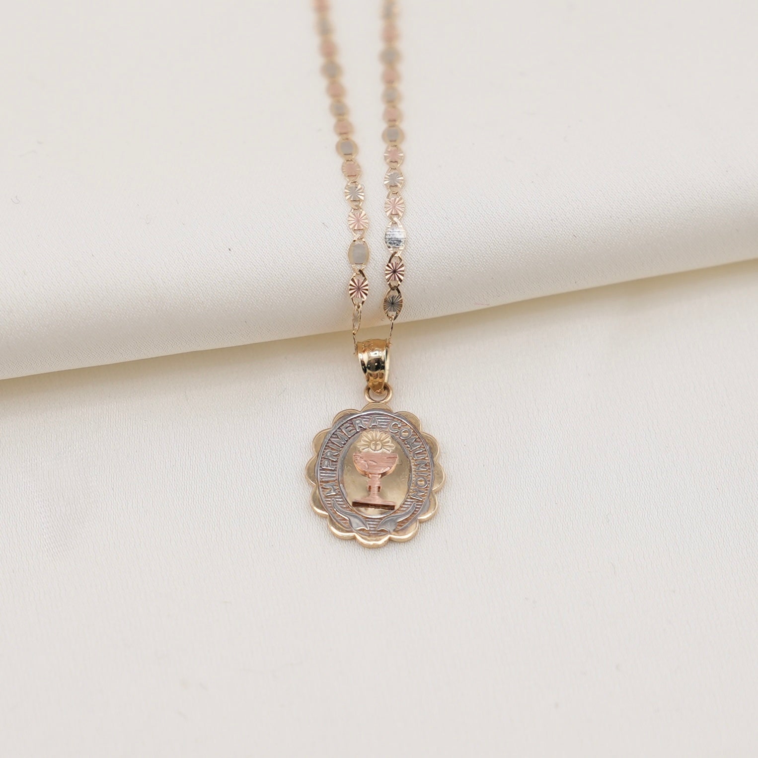 14k Gold Primera Comunión Chain Set