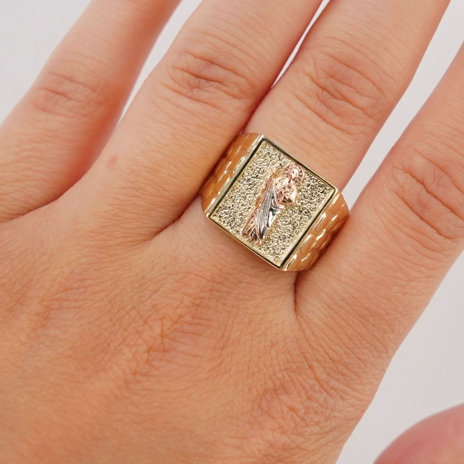 14k Gold San Judas Ring