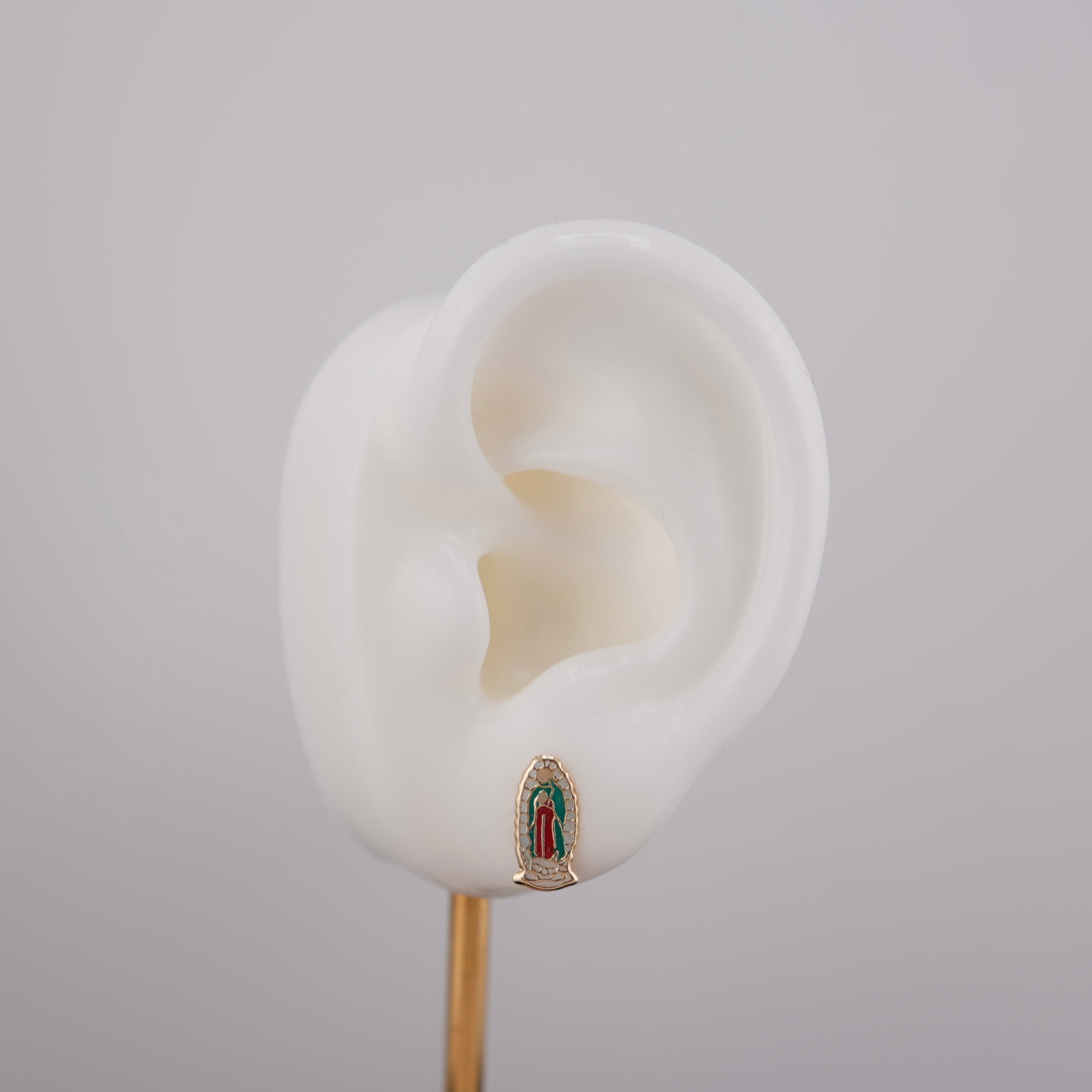 14k Gold Virgencita Earrings