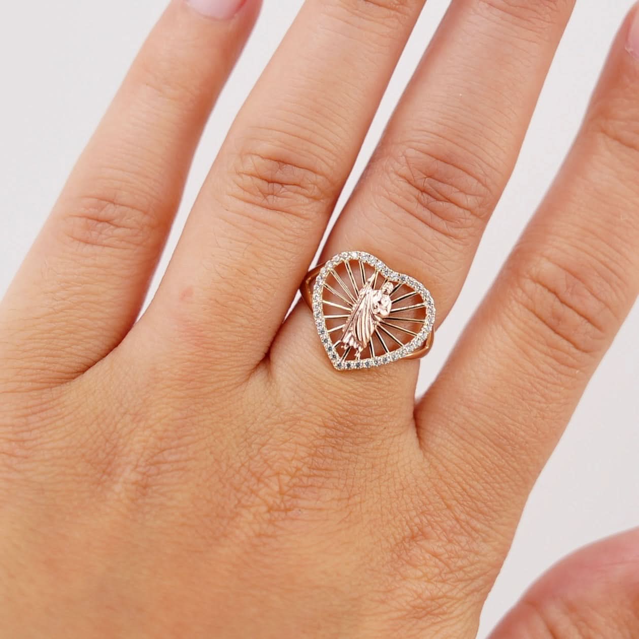 14k Gold San Judas Ring