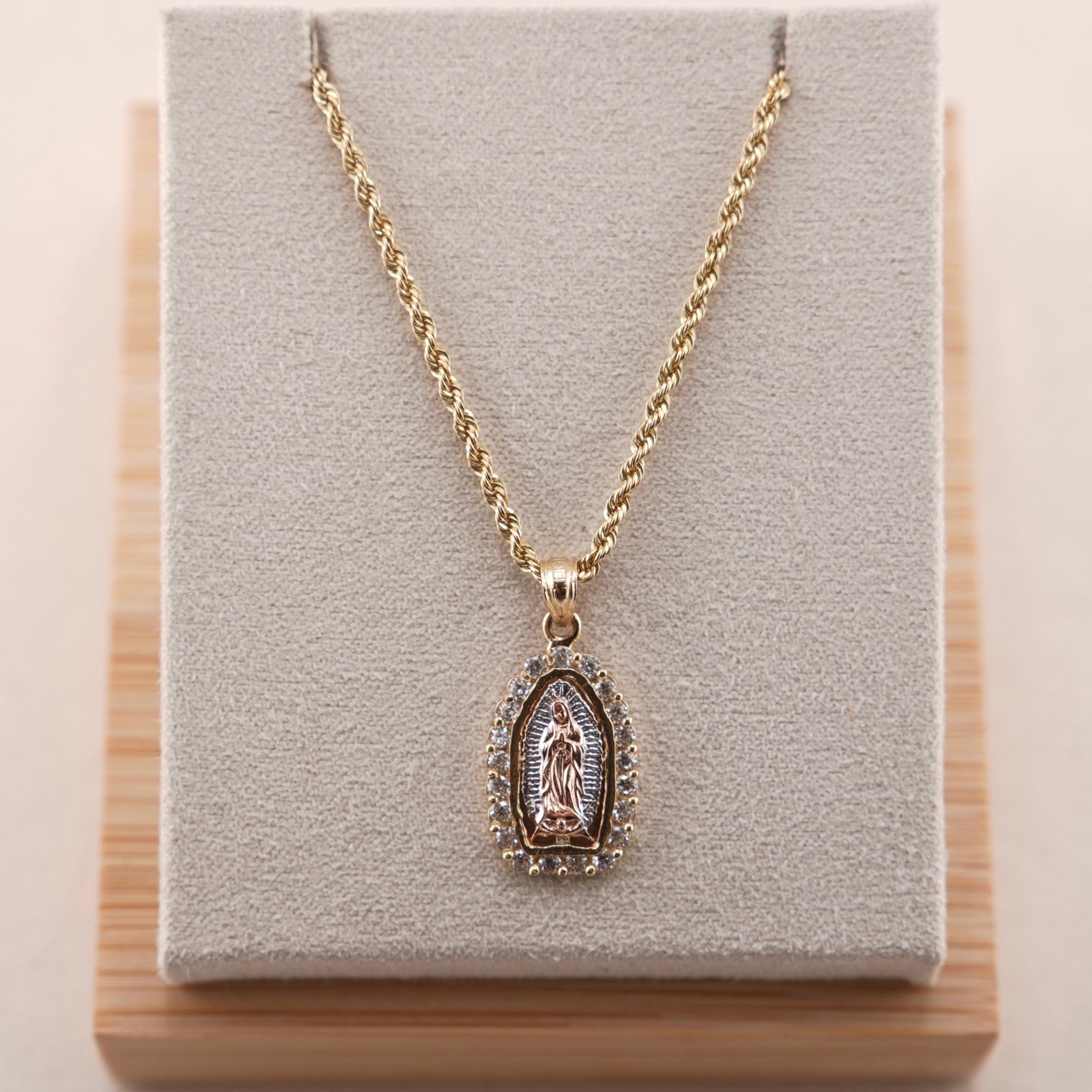 14k Gold Virgencita Chain Set