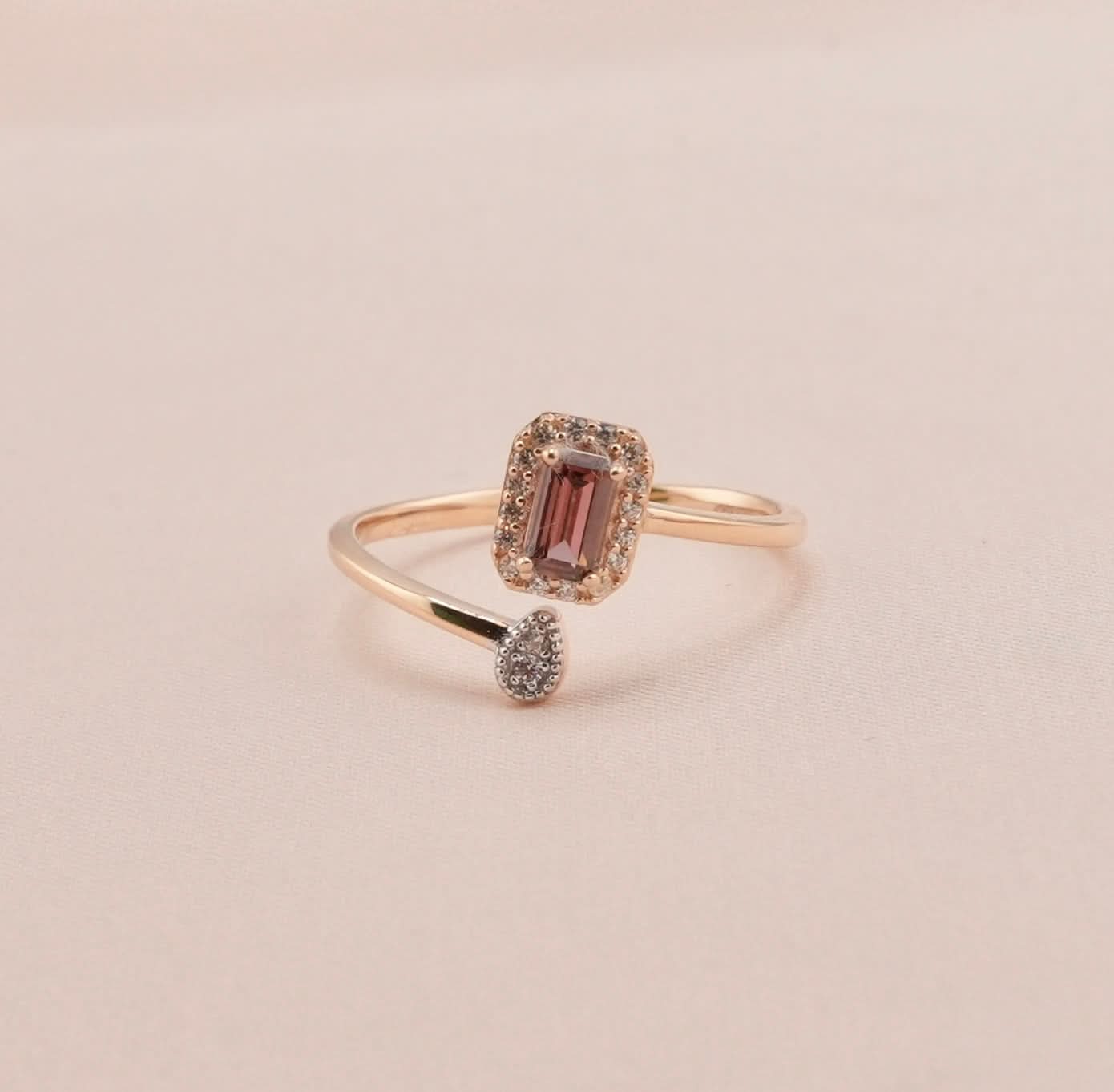 14k Gold Birthstone Ring. 023