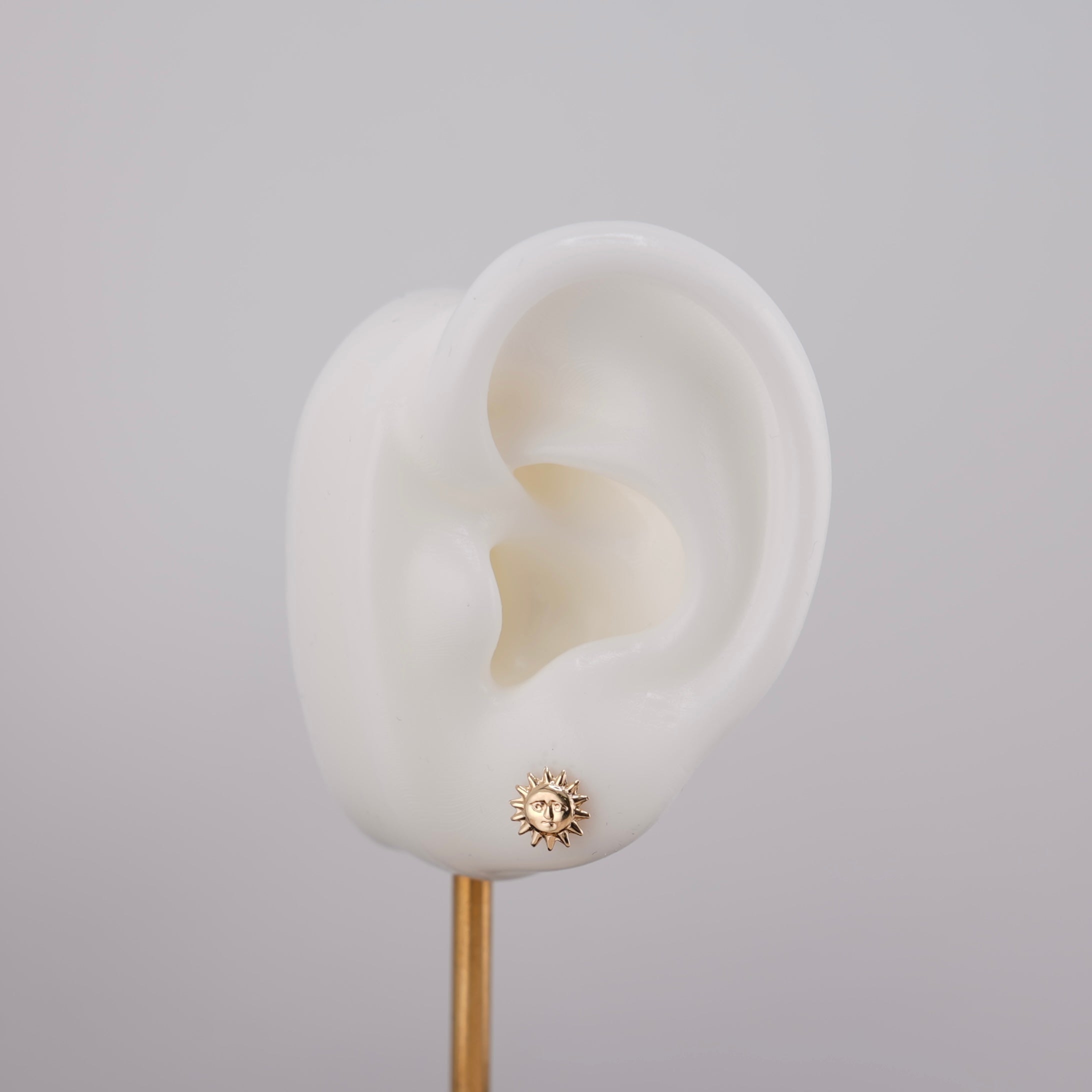 14k Gold Sun & Moon Earrings