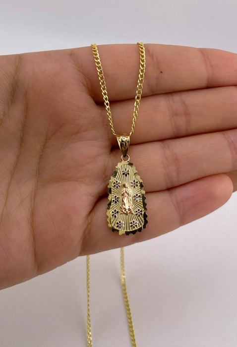 14k Gold Virgencita Chain Set CBP#61