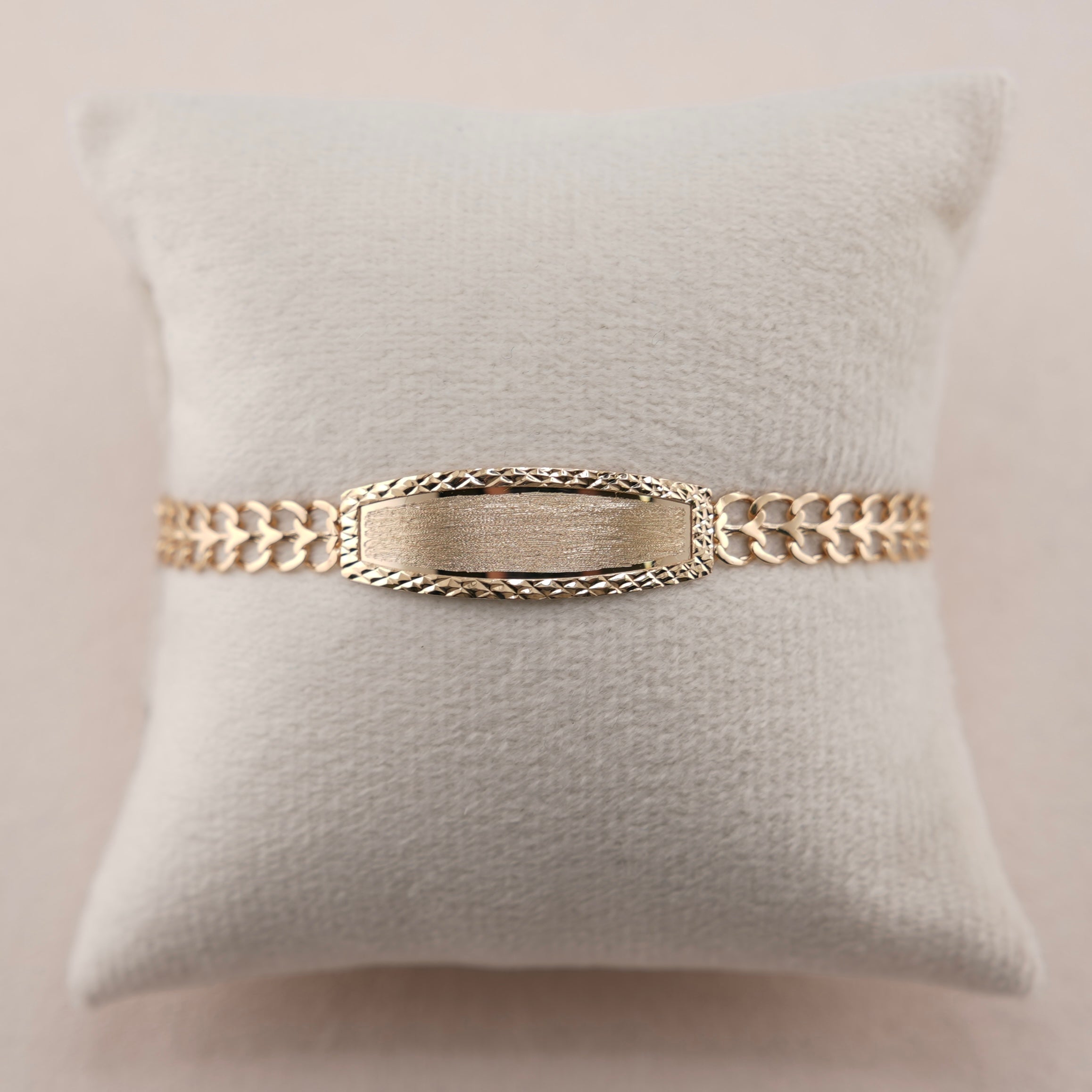 14k Gold Women’s/Kid’s Fancy ID Bracelet