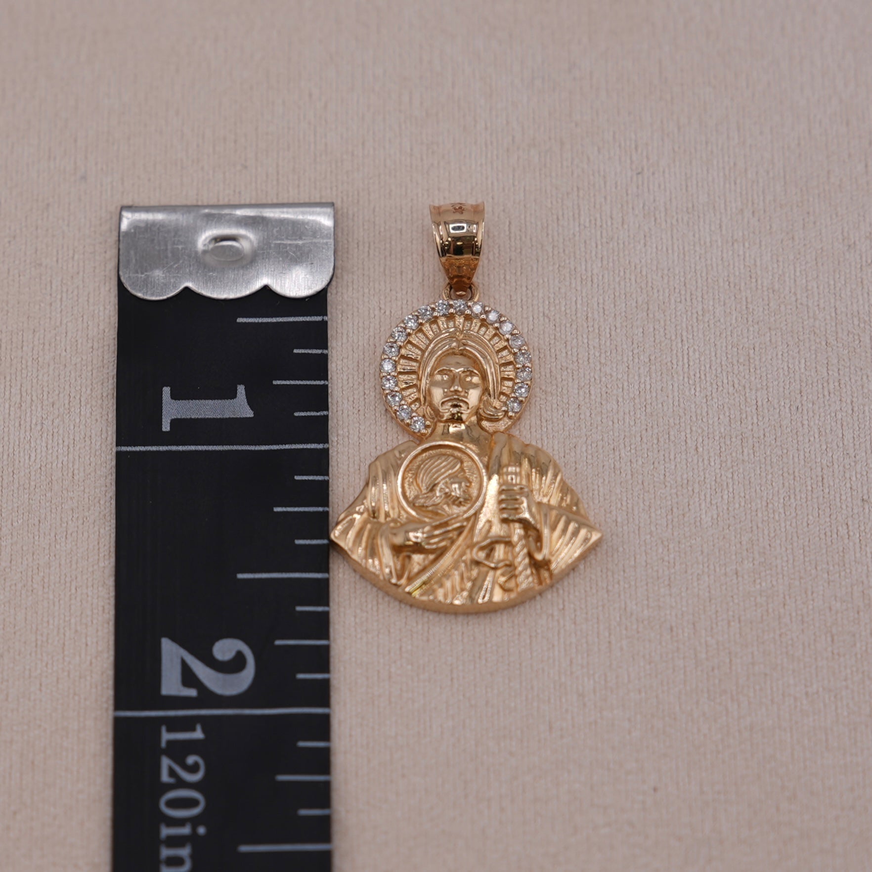 14k Gold San Judas Pendant