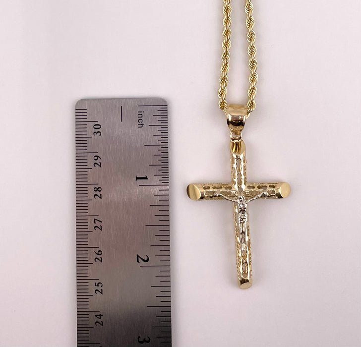 14k Gold Cross Chain Set CBP#1