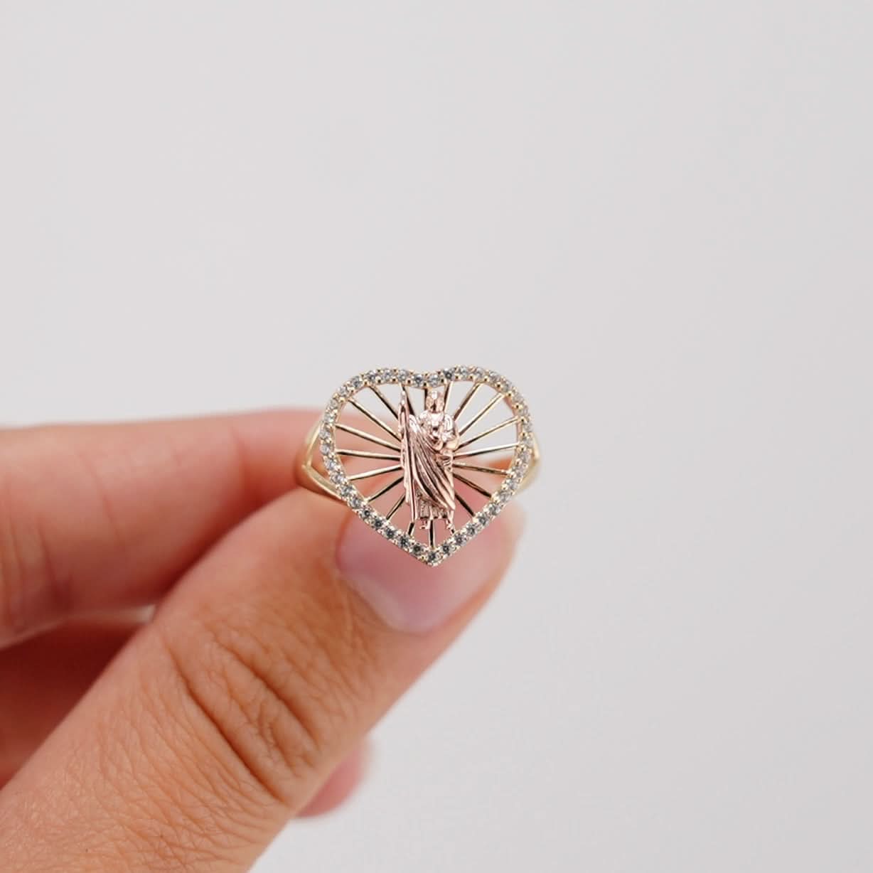 14k Gold San Judas Ring