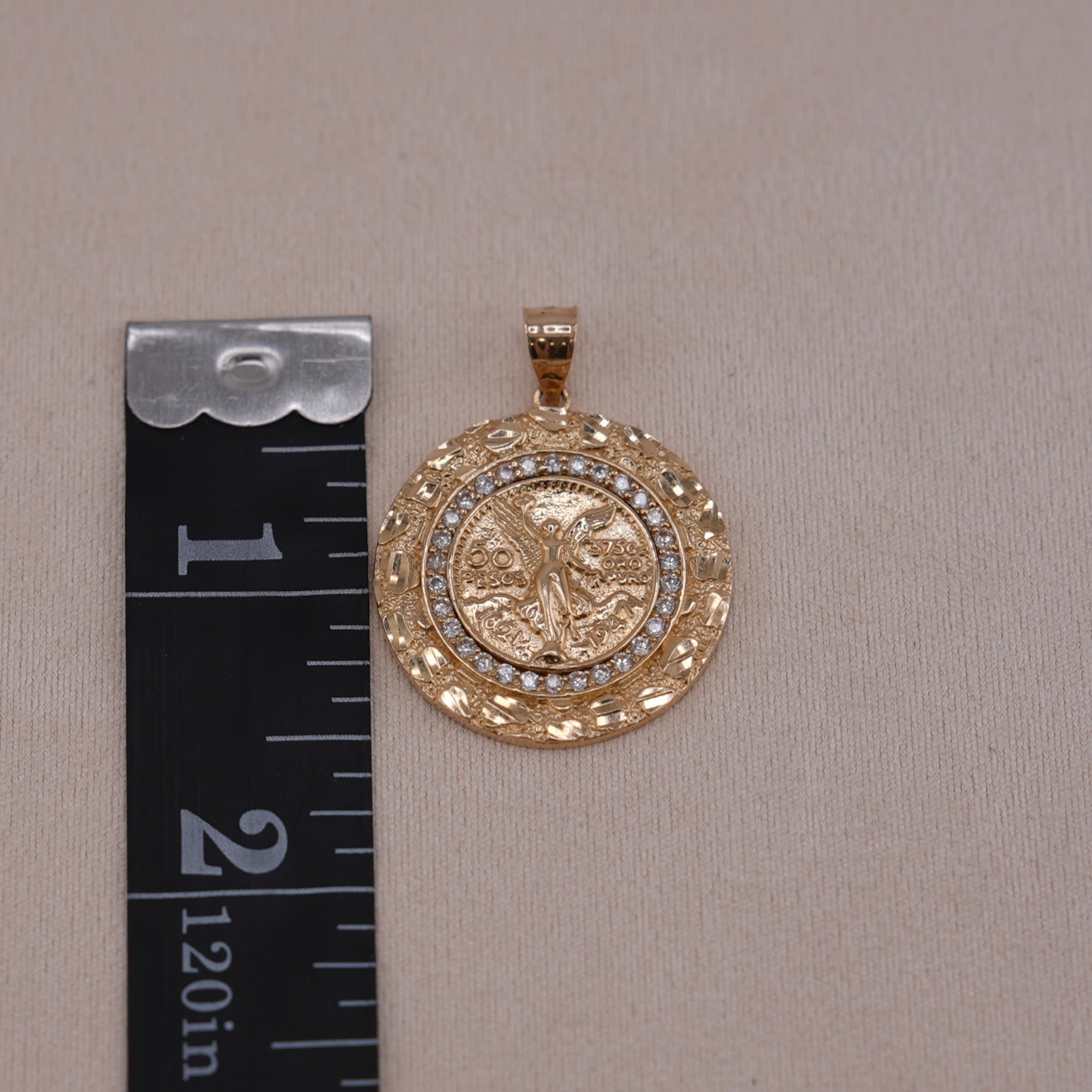 14k Gold Centenario Coin Pendant