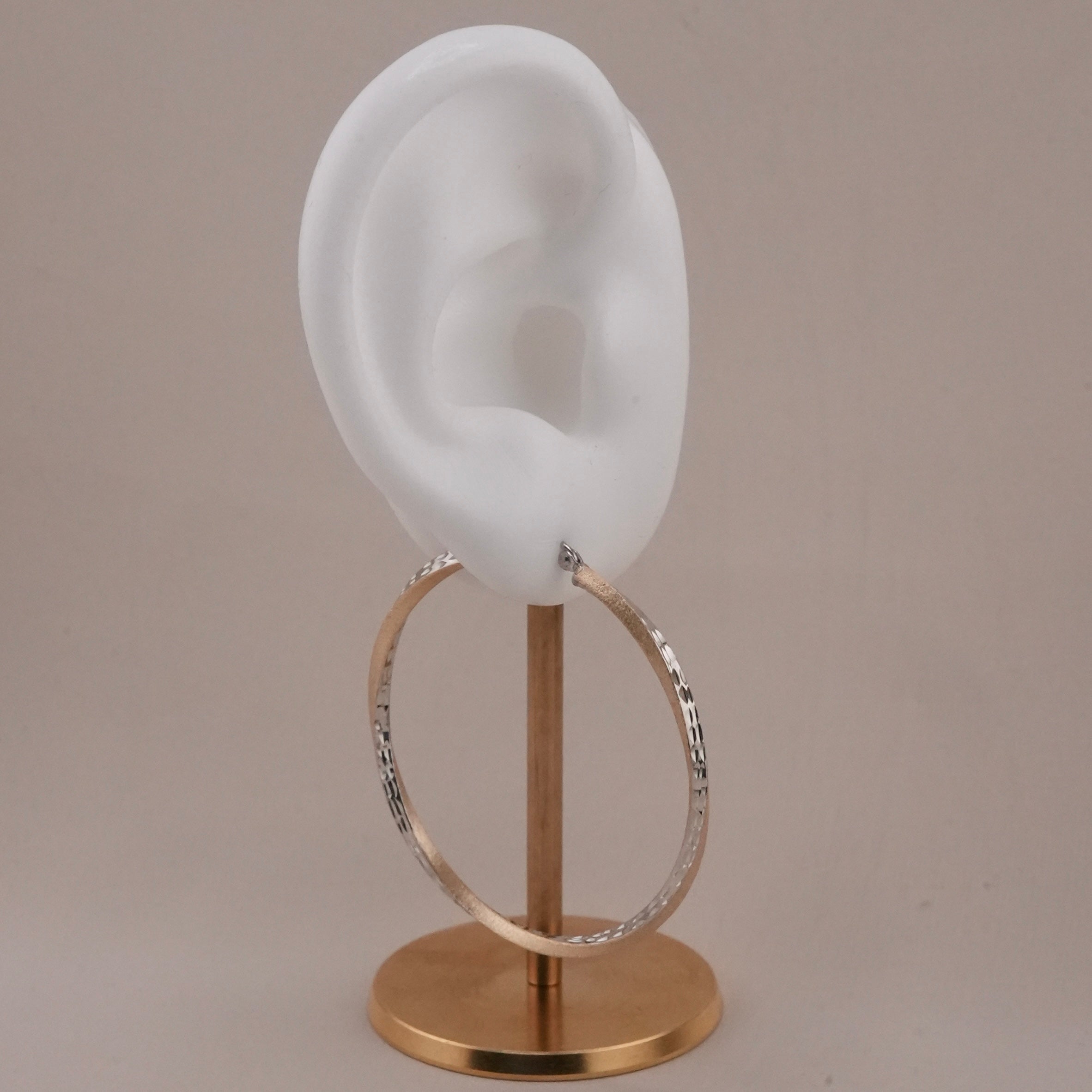 14k Gold Large Hoop Earrings