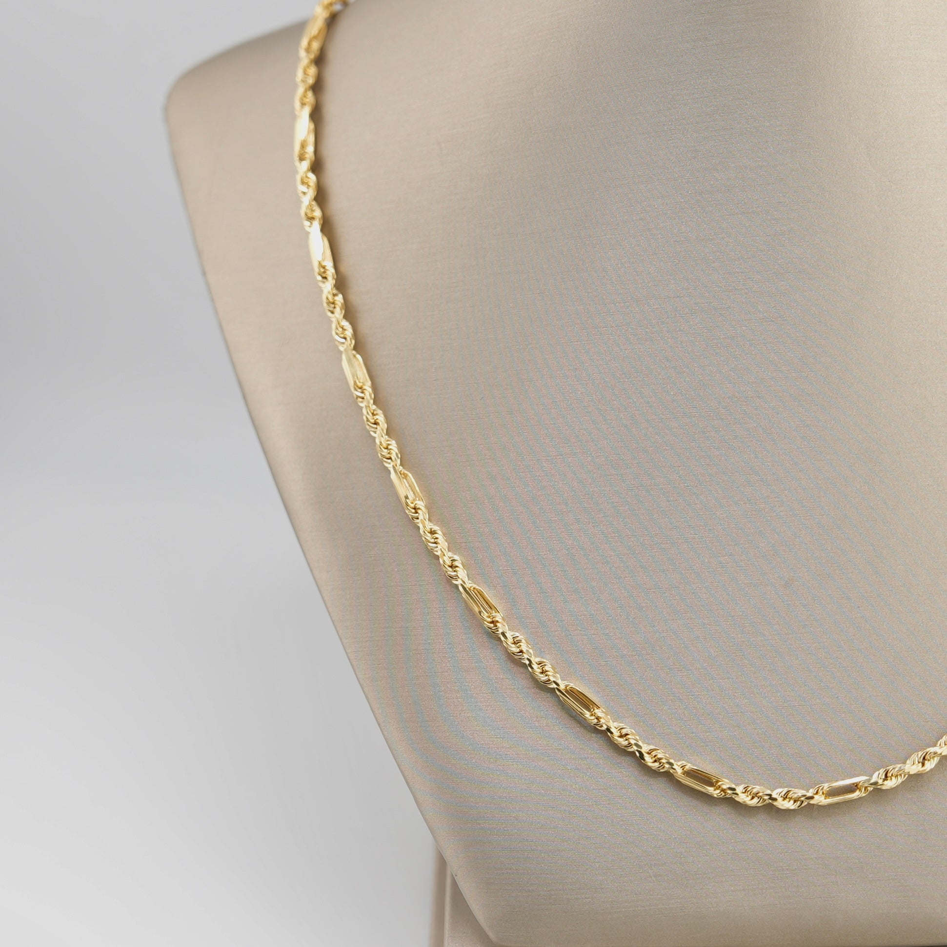 14k Gold Hollow Milano Chain 3.4mm