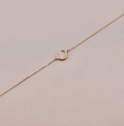 14K Gold Moon Women's Bracelet.