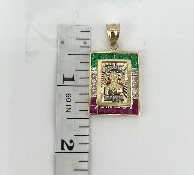 14k Gold Small Malverde Pendant or Chain Set P49-03