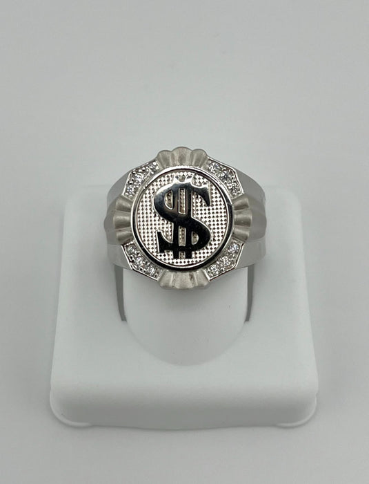 925 Silver Money Sign Ring gmr0024