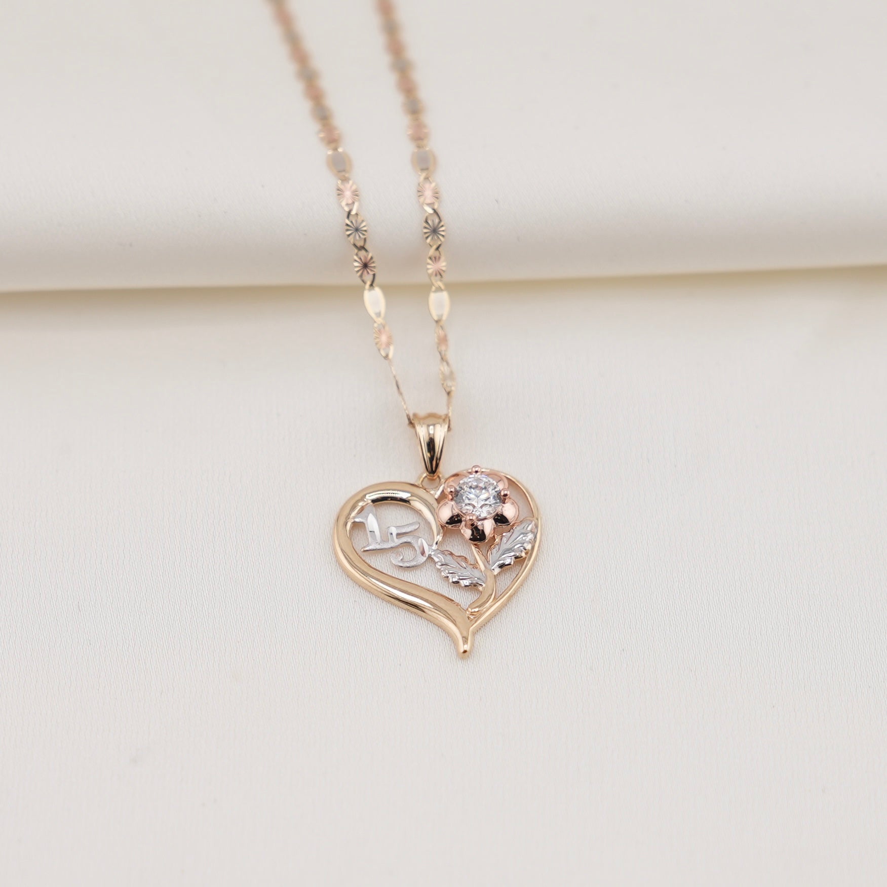 14k Gold Quinceañera Chain Set
