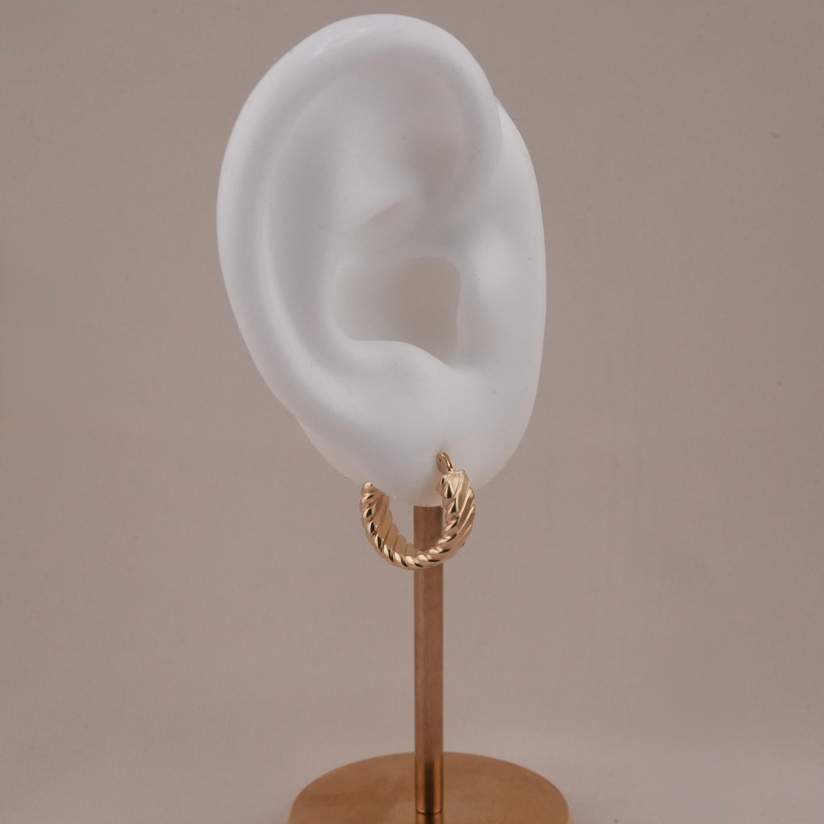 14k Gold Huggie Earrings