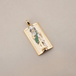 14k Gold San Judas Pendant