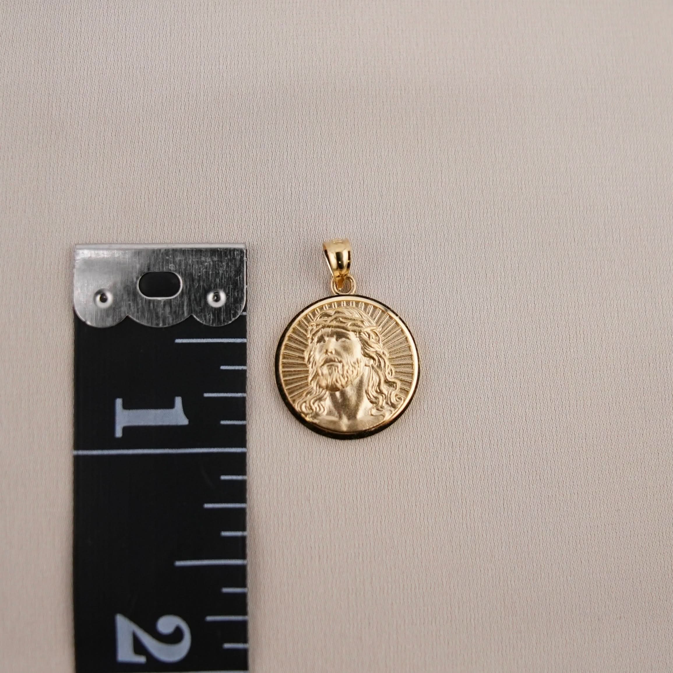 14k Gold Jesus Chain Set