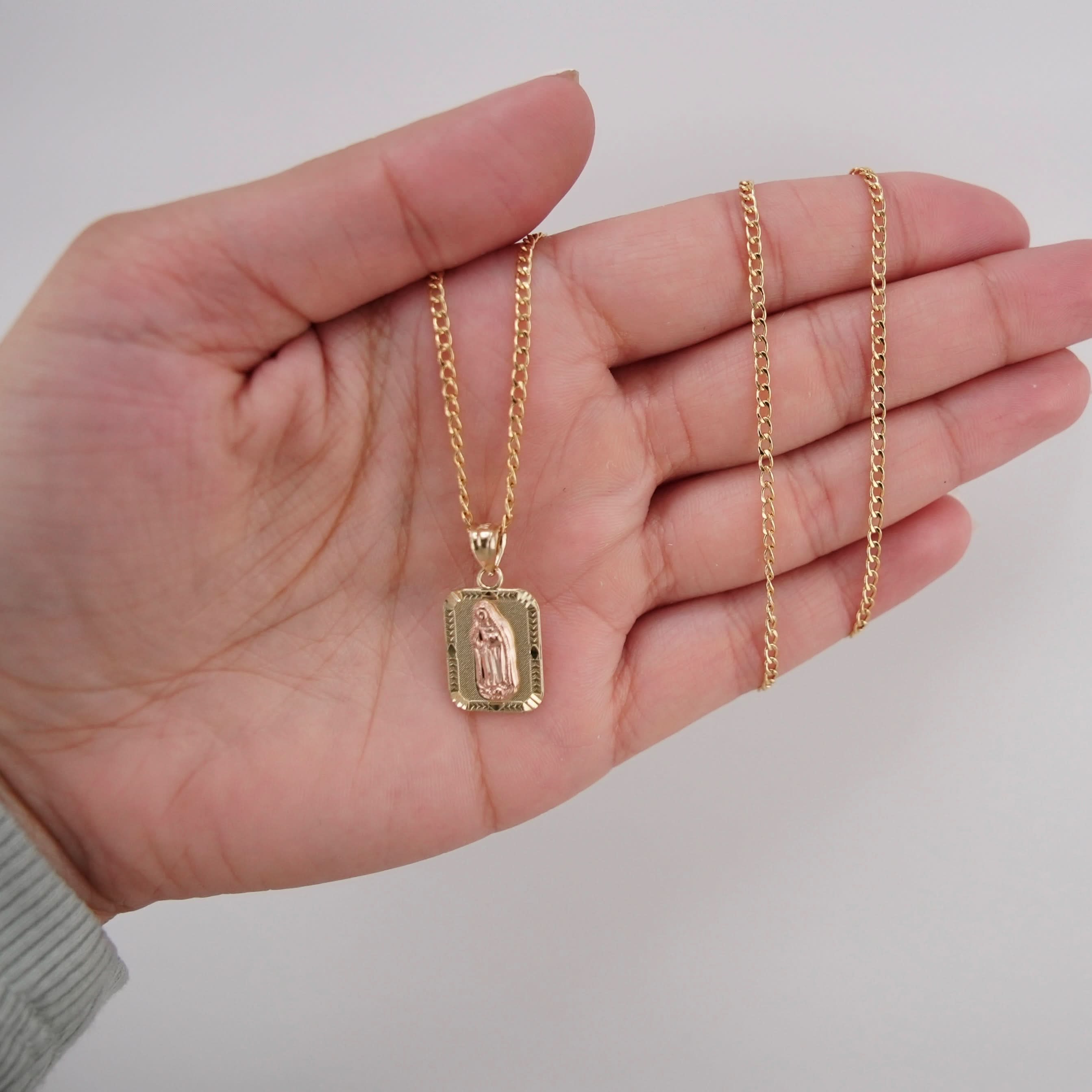 14k Gold Virgencita Chain Set