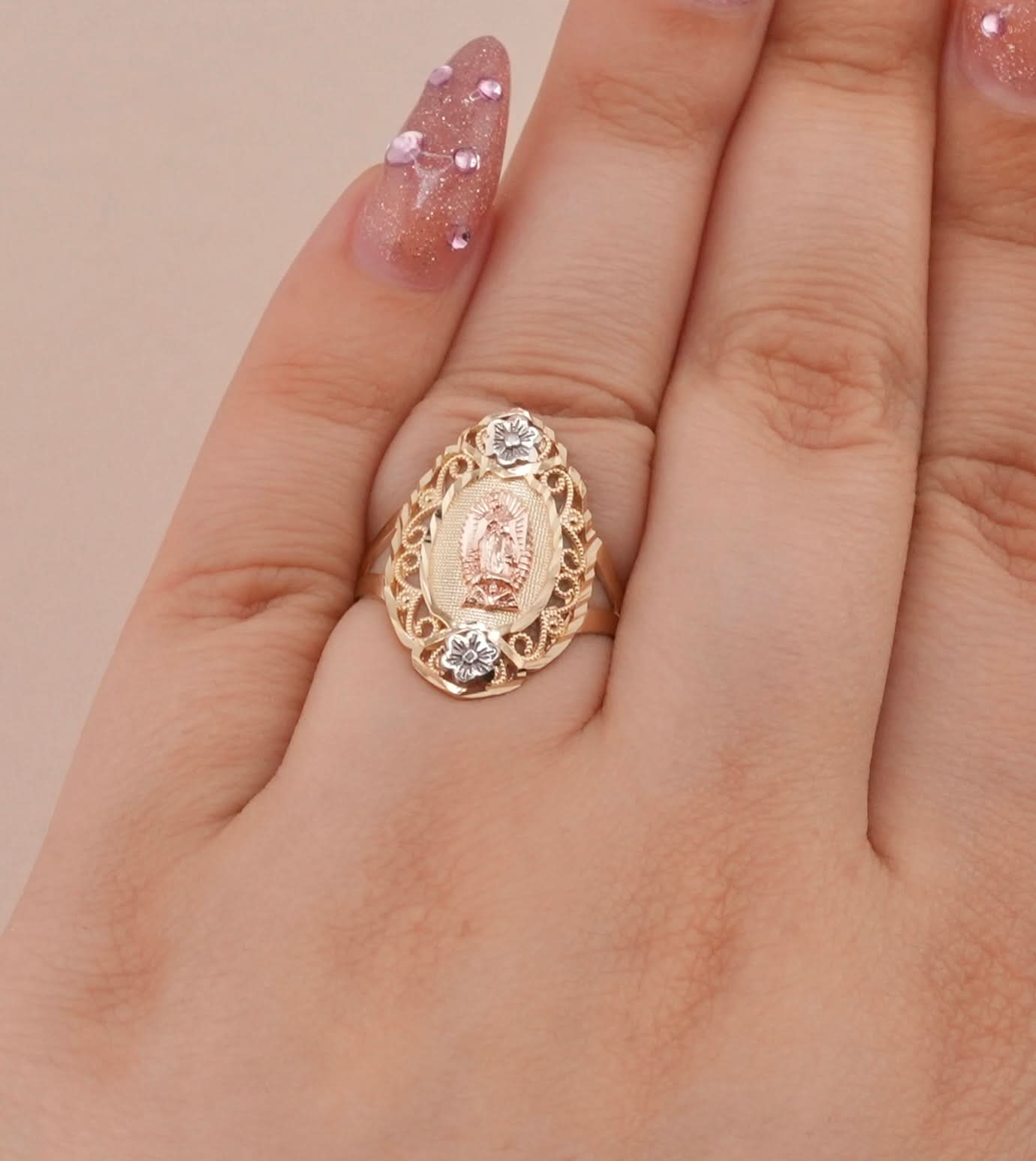 14K Gold Virgencita Women’s Ring
