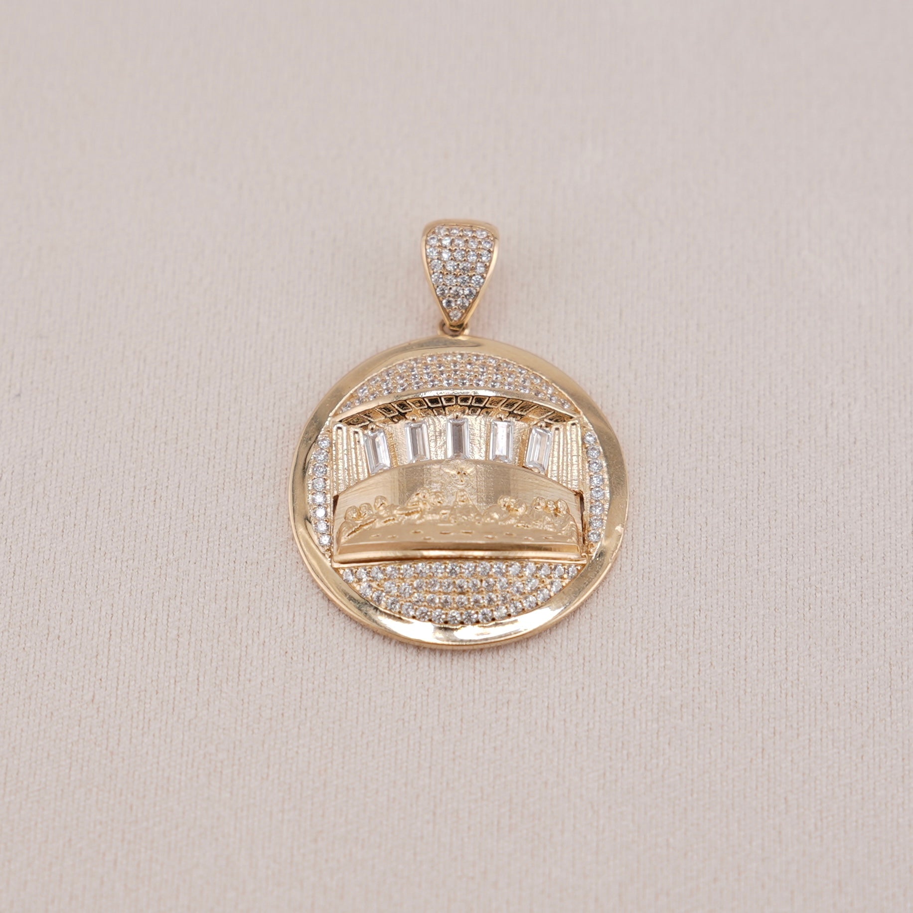 14k Gold Last Supper Pendant