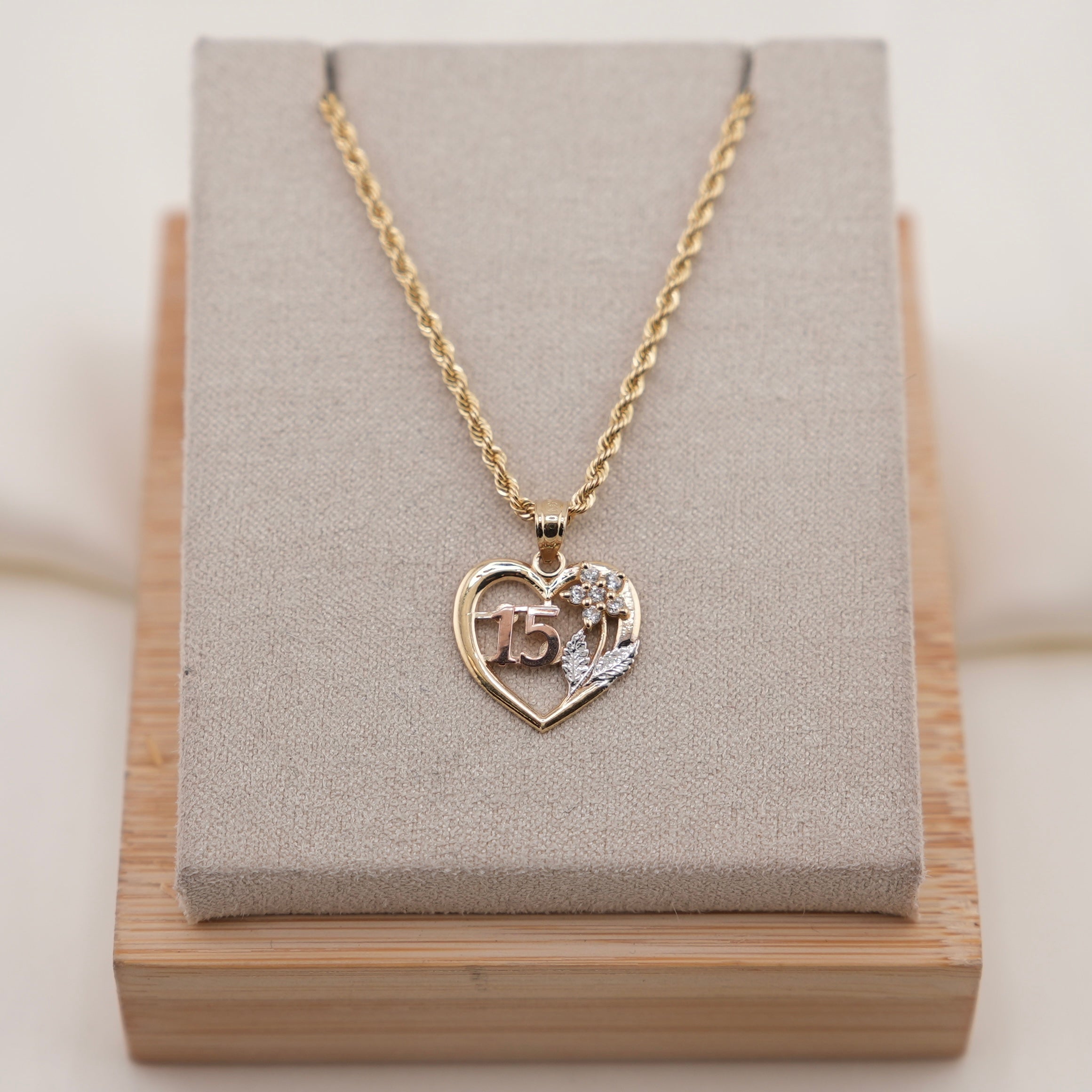 14k Gold Quinceañera Chain Set