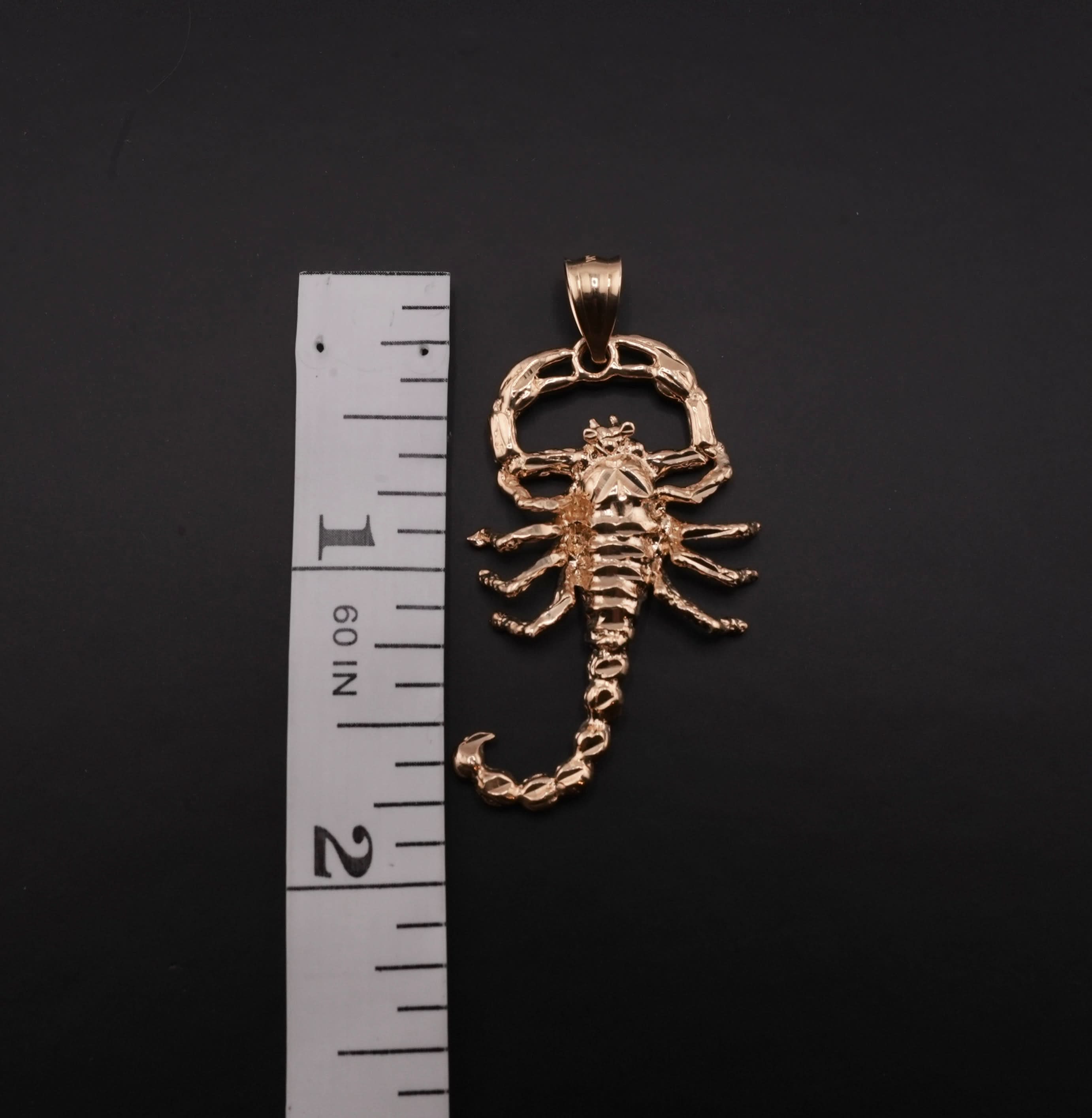 14K Gold Scorpion Chain Set