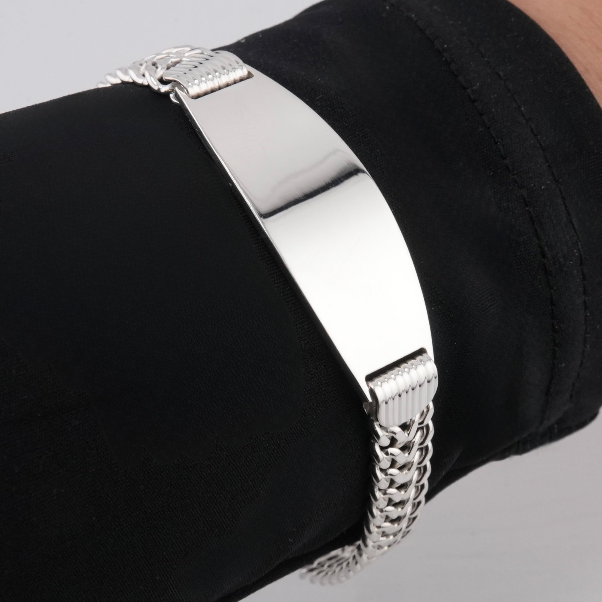925 Silver ID Bracelet . 056