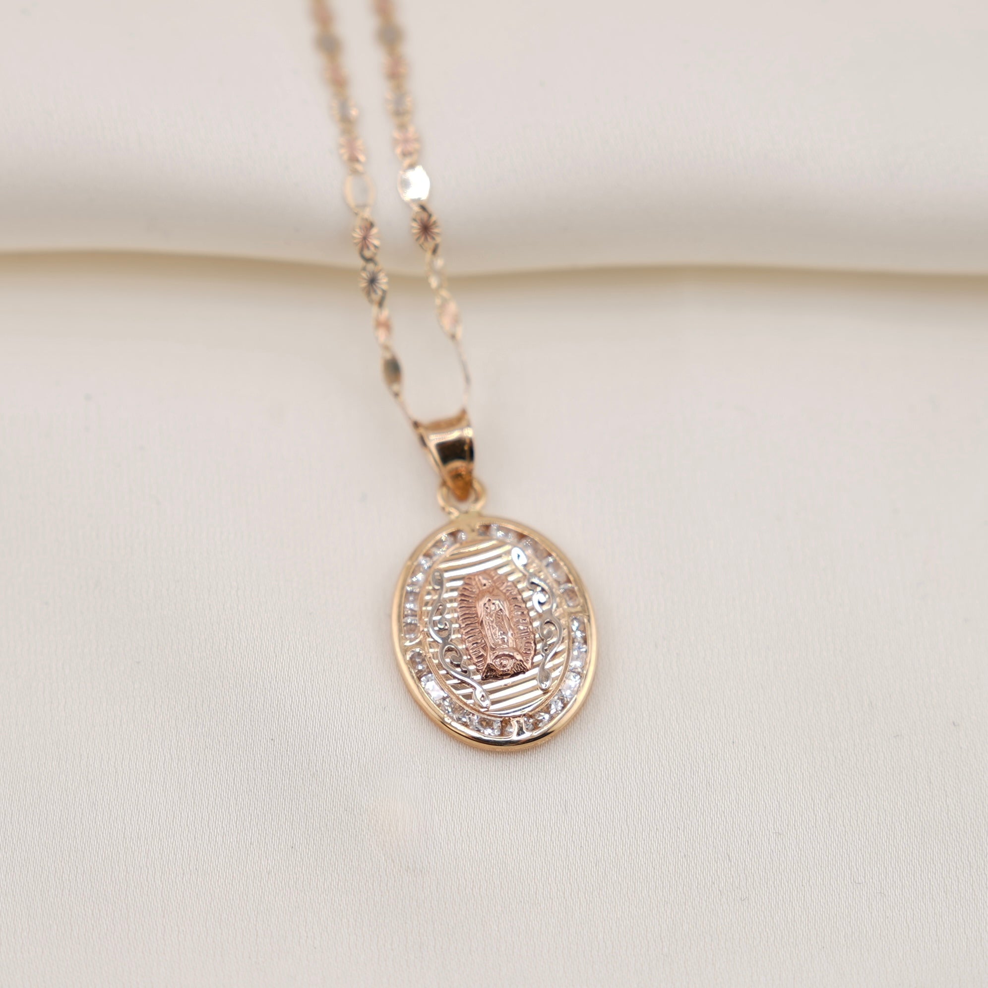 14k Gold Virgencita Chain Set