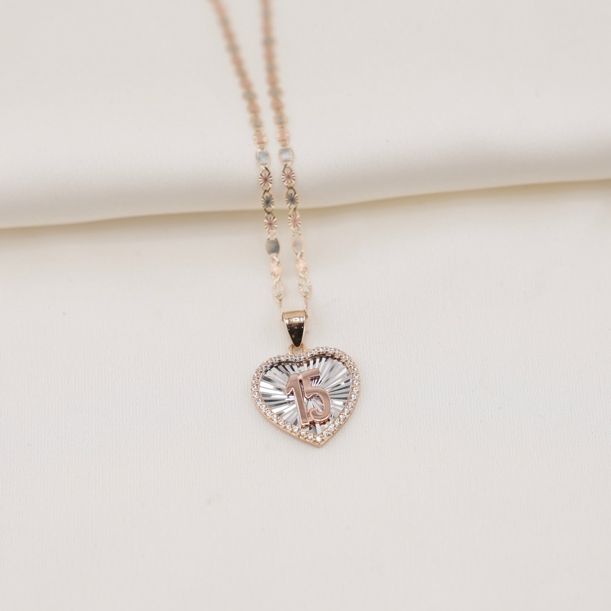14k Gold Quinceañera Chain Set